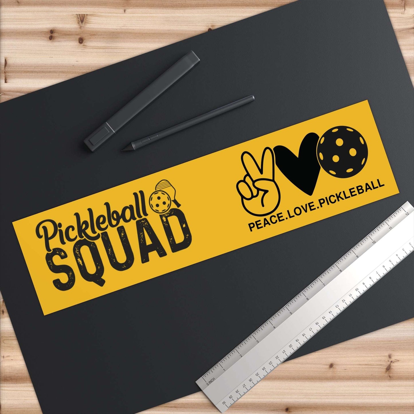 Pickleball Energetic Bumper Sticker - Pickleball Squad