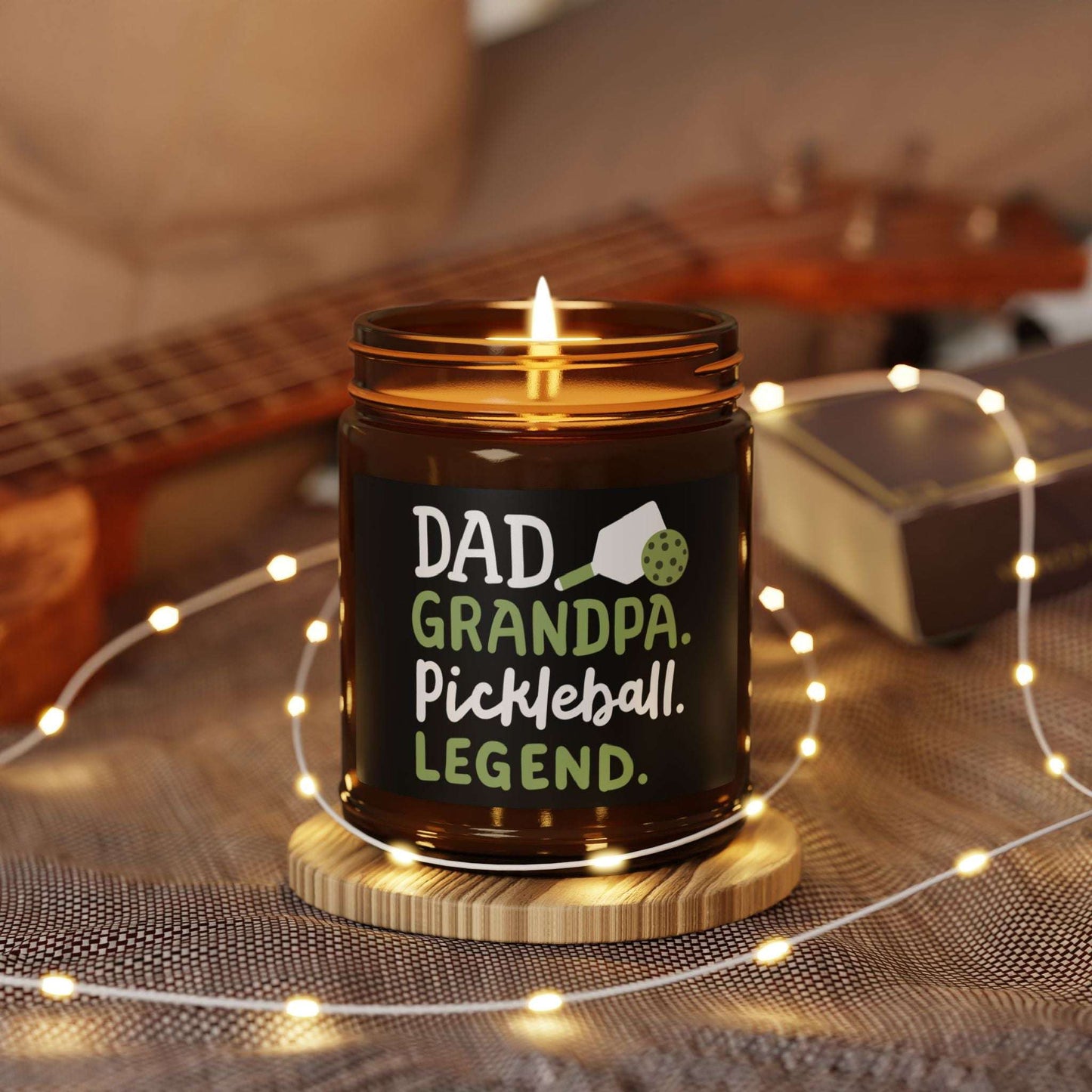 Pickleball Delightful Candle - Dad Grandpa Pickleball Legend