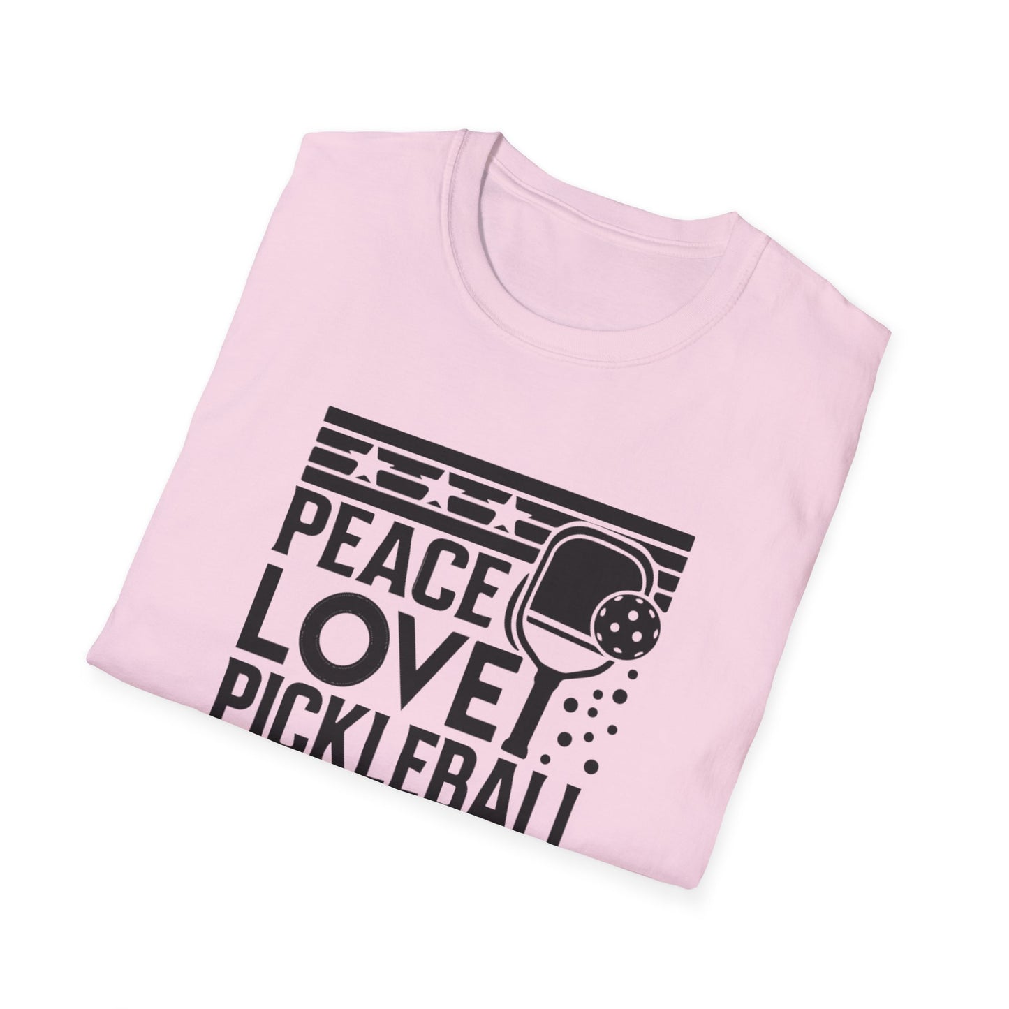 Women's Durable Pickleball T-shirt - Peace love pickleball