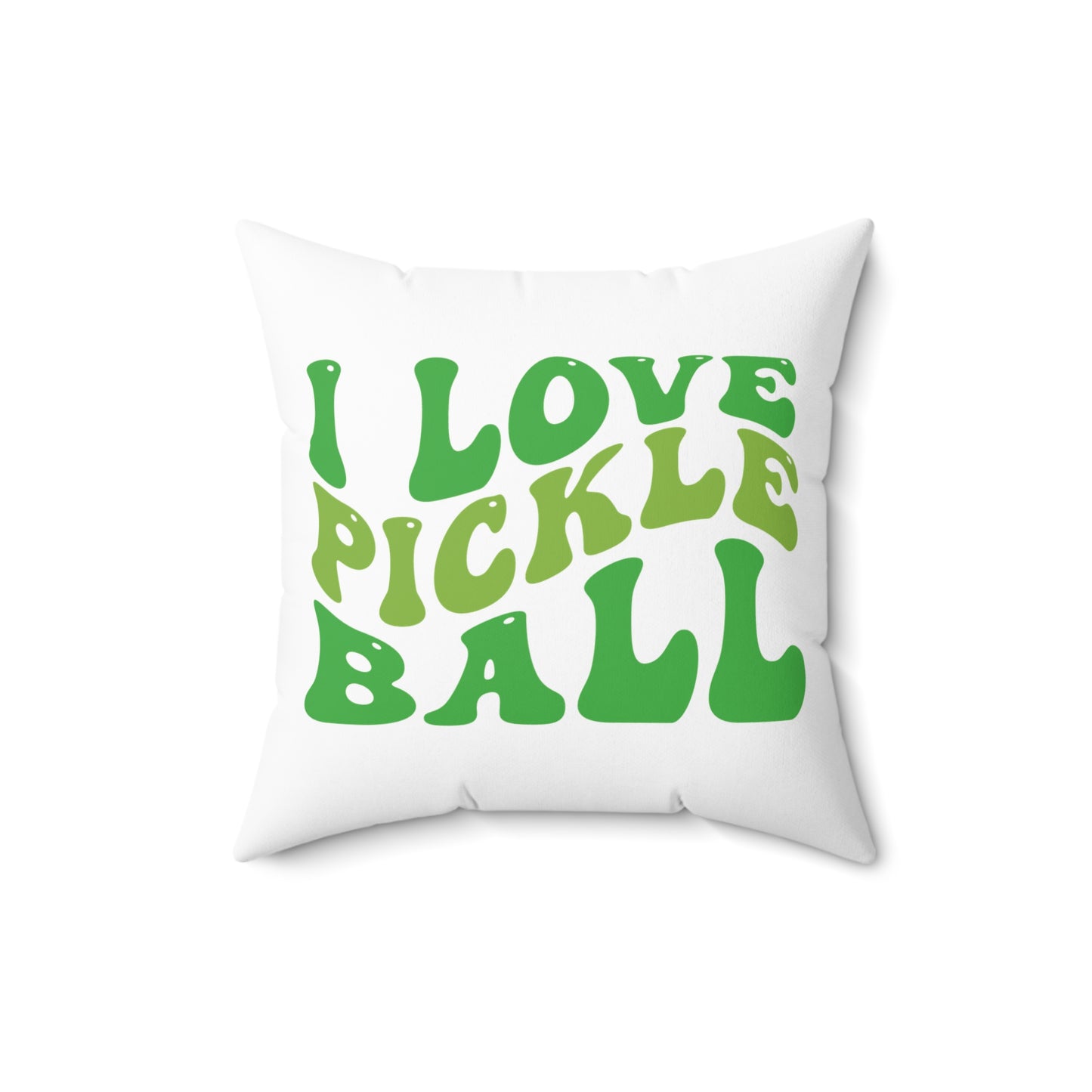 Pickleball Cute Pillow - I Love Pickleball White