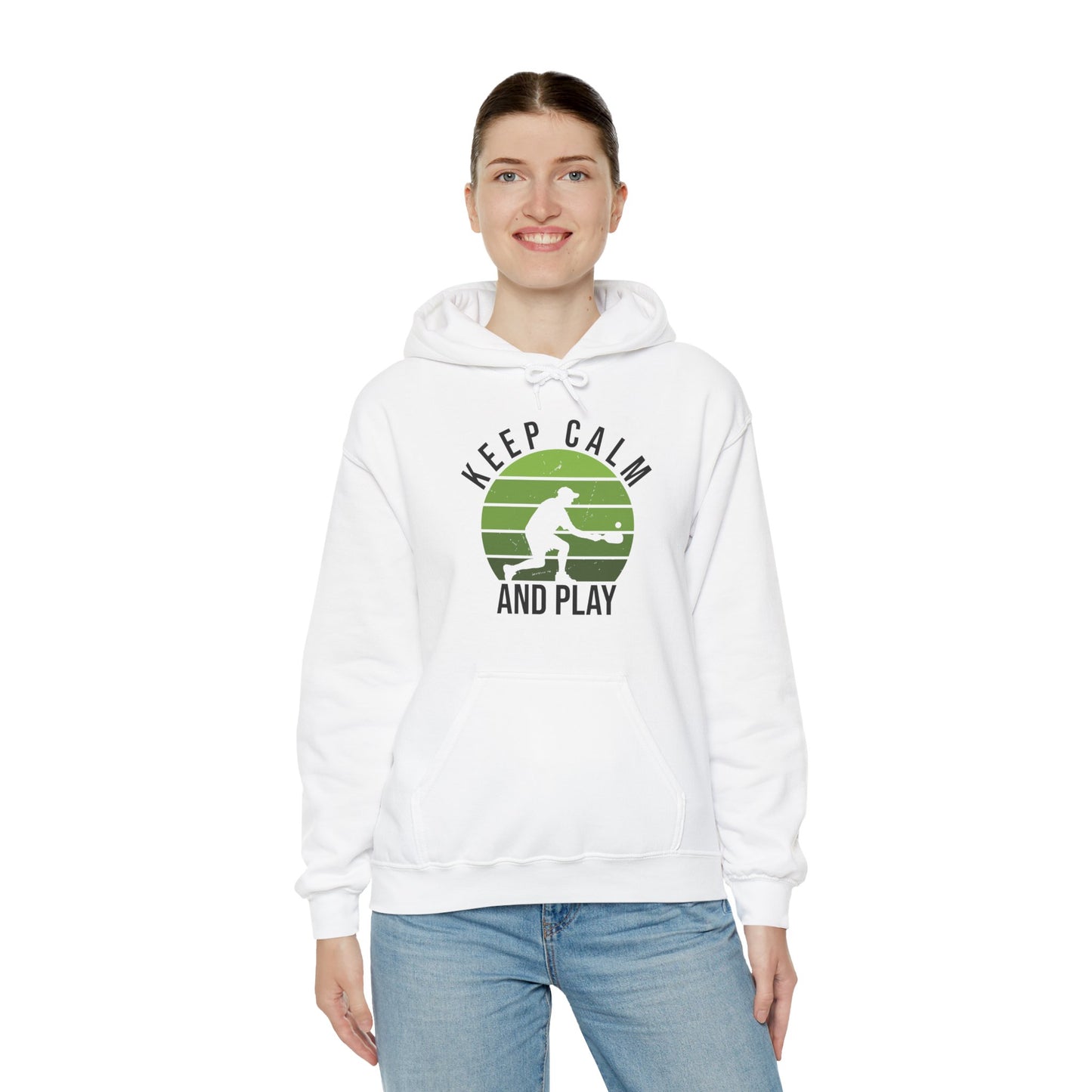 Women's Durable Pickleball Hoodie - Keep Calm and Play