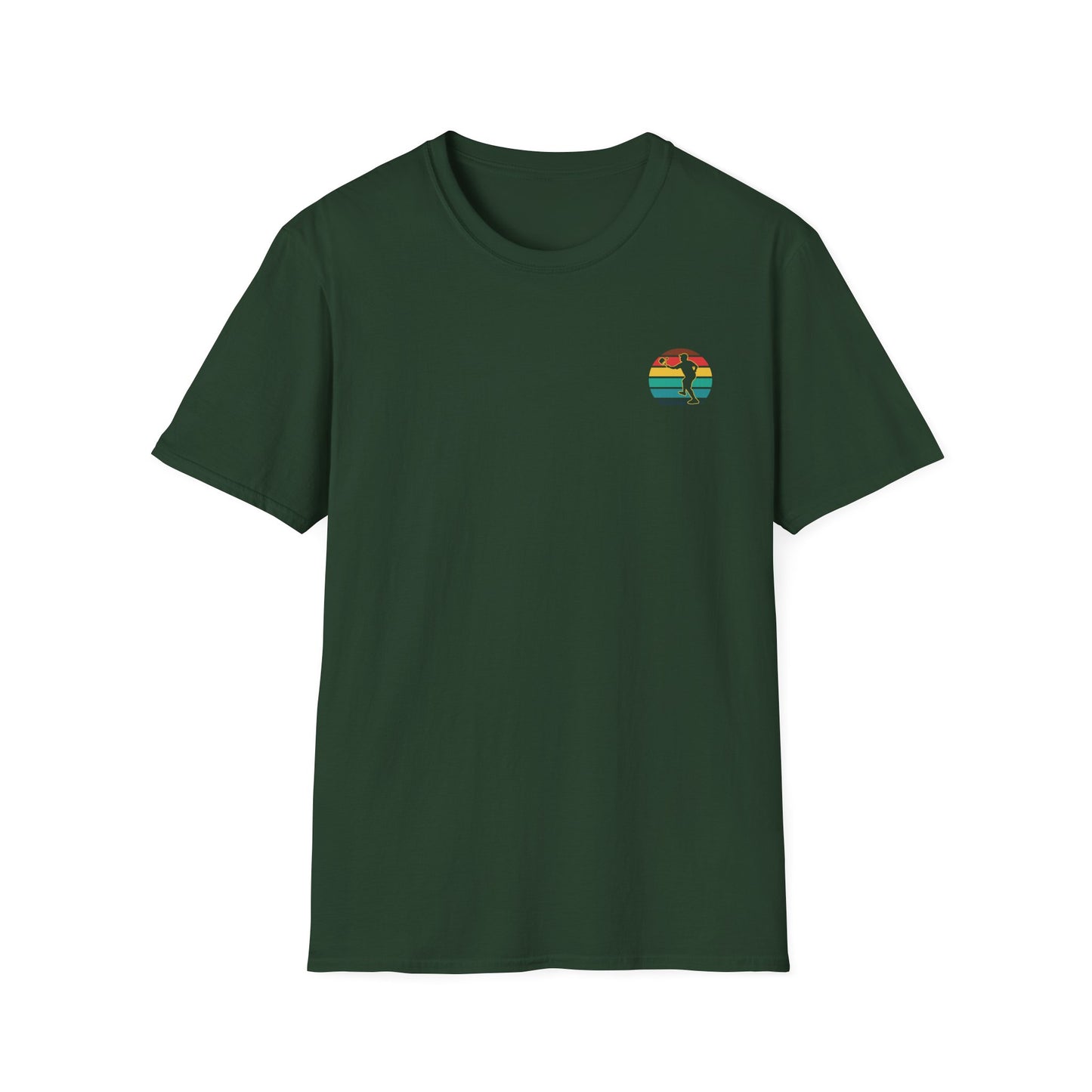 Men's Unique Pickleball T-shirt - Happy People Play Pickleball Green