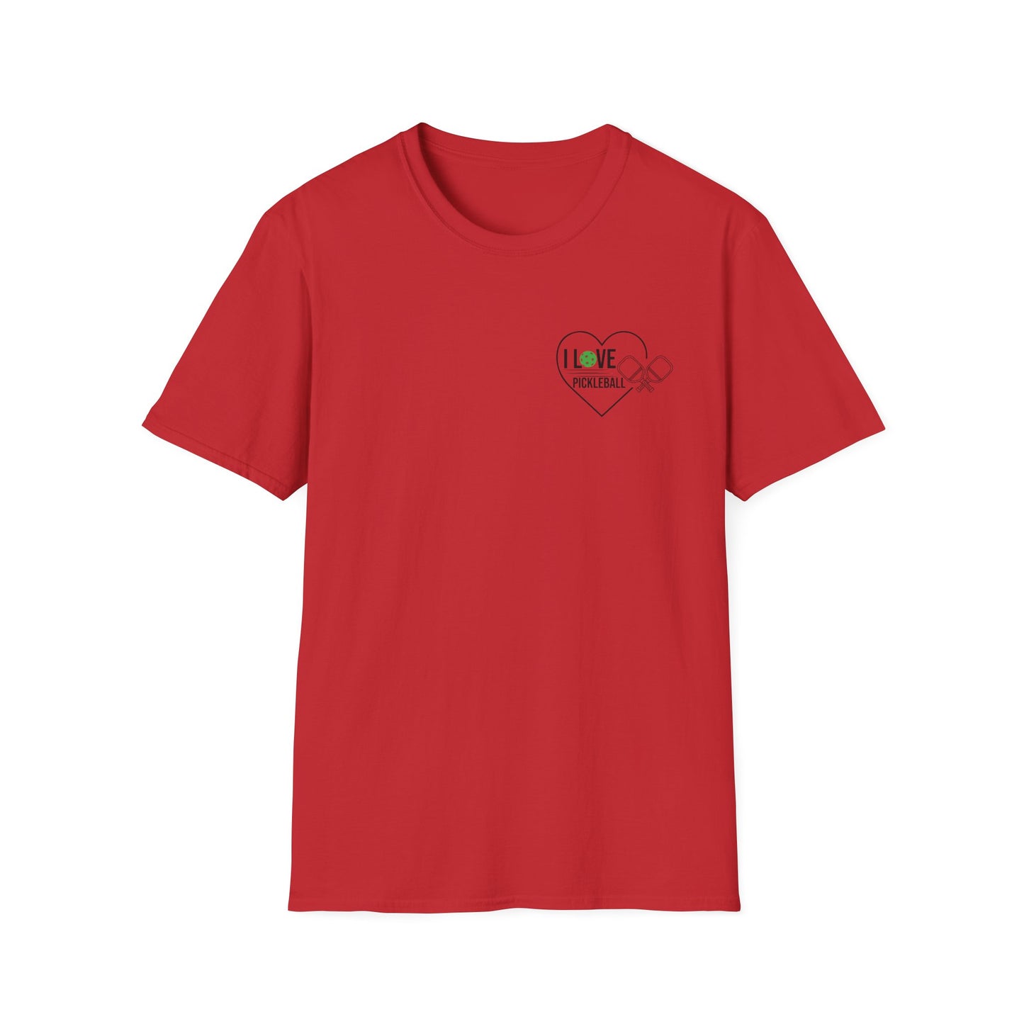 Women's Cute Pickleball T-shirt - Paddle Battle Red