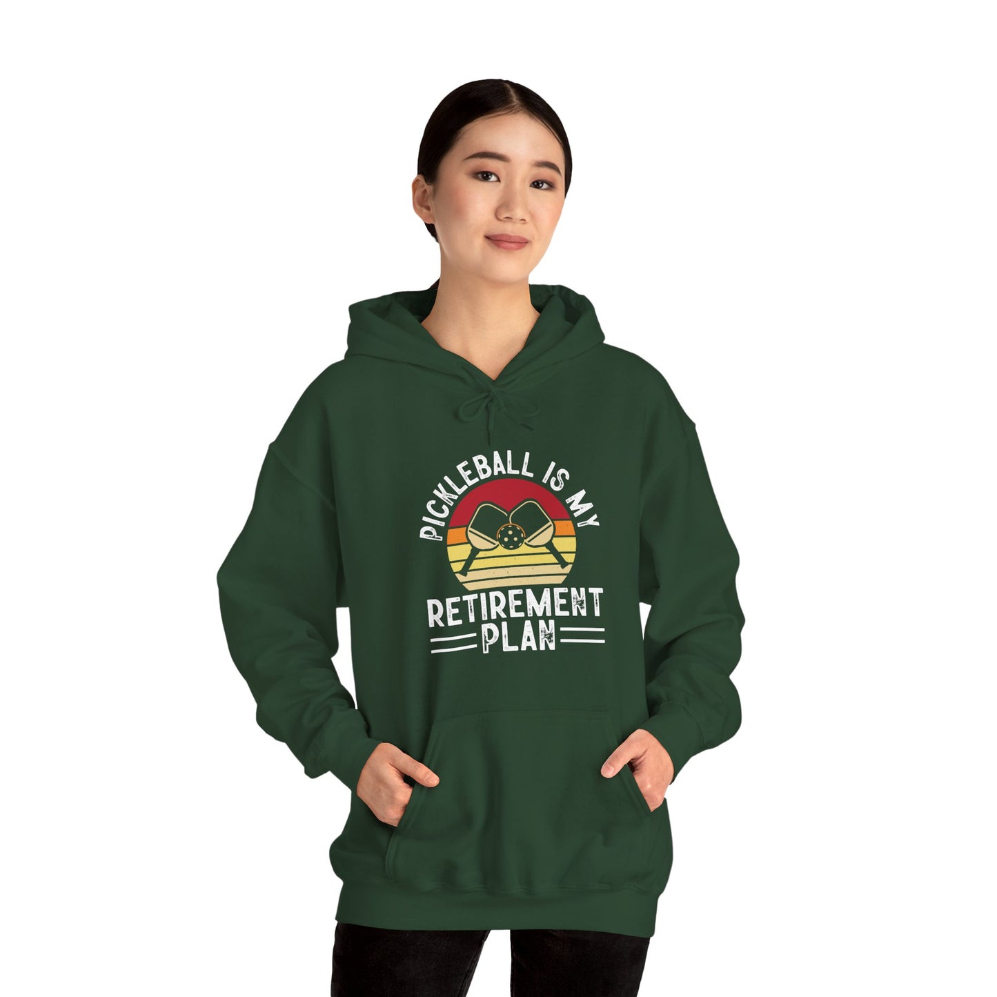 Women's Durable Pickleball Hoodie - Pickleball Is My Retirement Plan