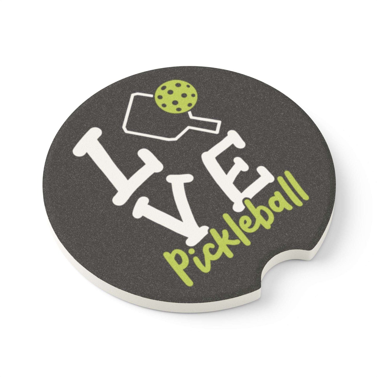 Pickleball Unique Car Coaster - Love Pickleball