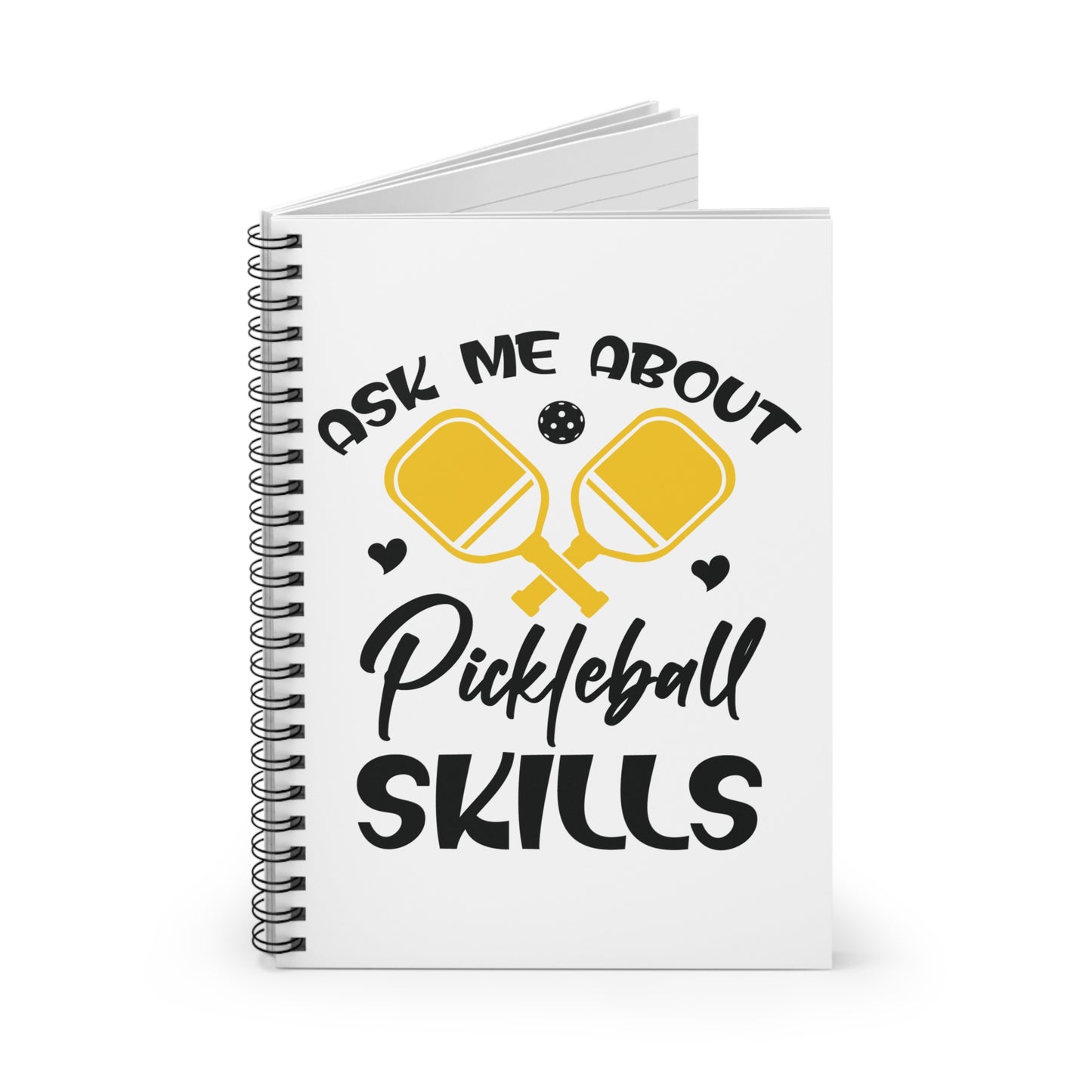 Pickleball Stylish Notebook - Ask Me About Pickleball Skills