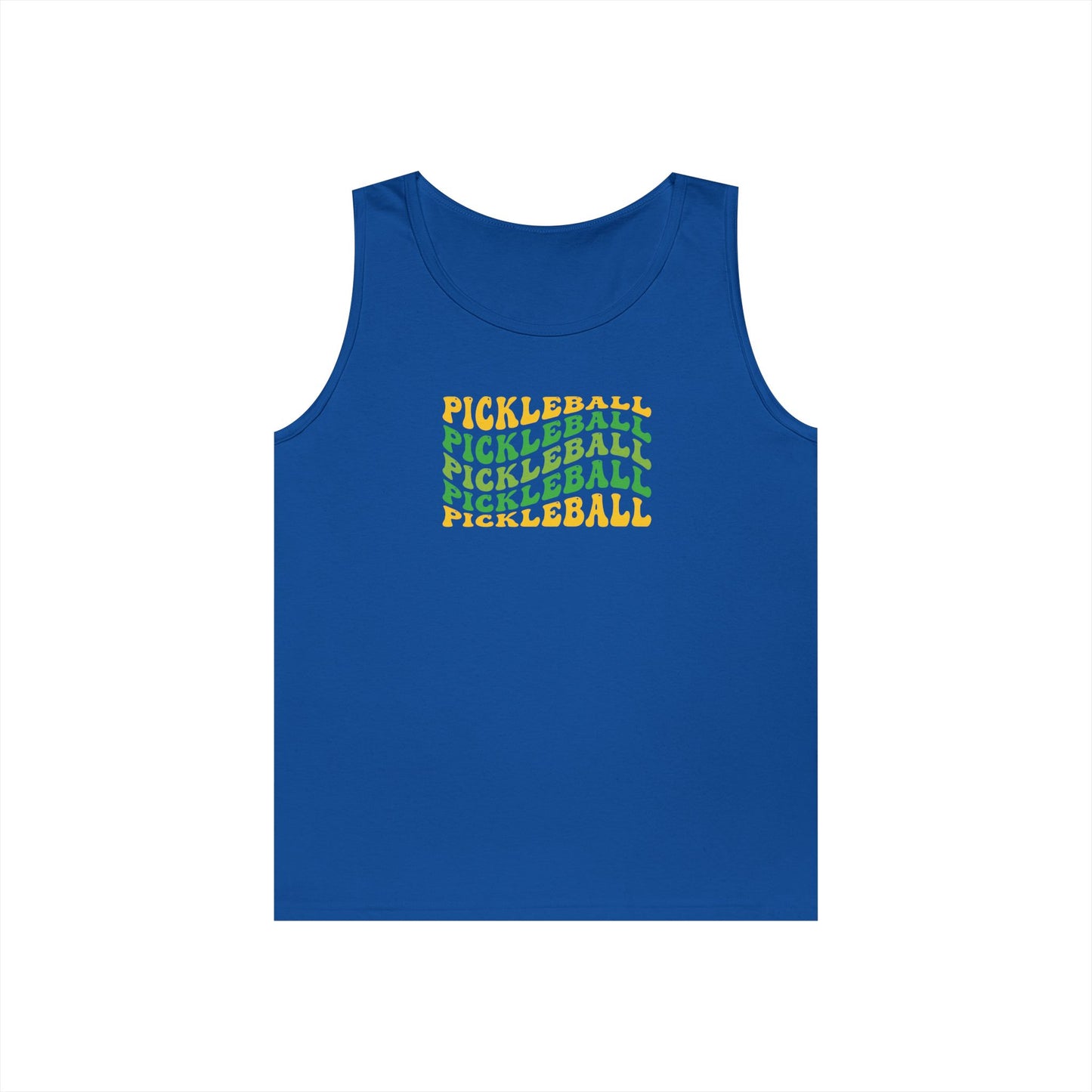 Women's Fun Pickleball Tank Top - Pickleball Wave Royal