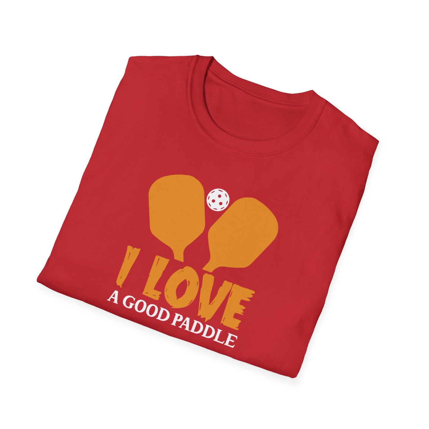 Men's Playful Pickleball T-shirt - I Love a Good Paddle
