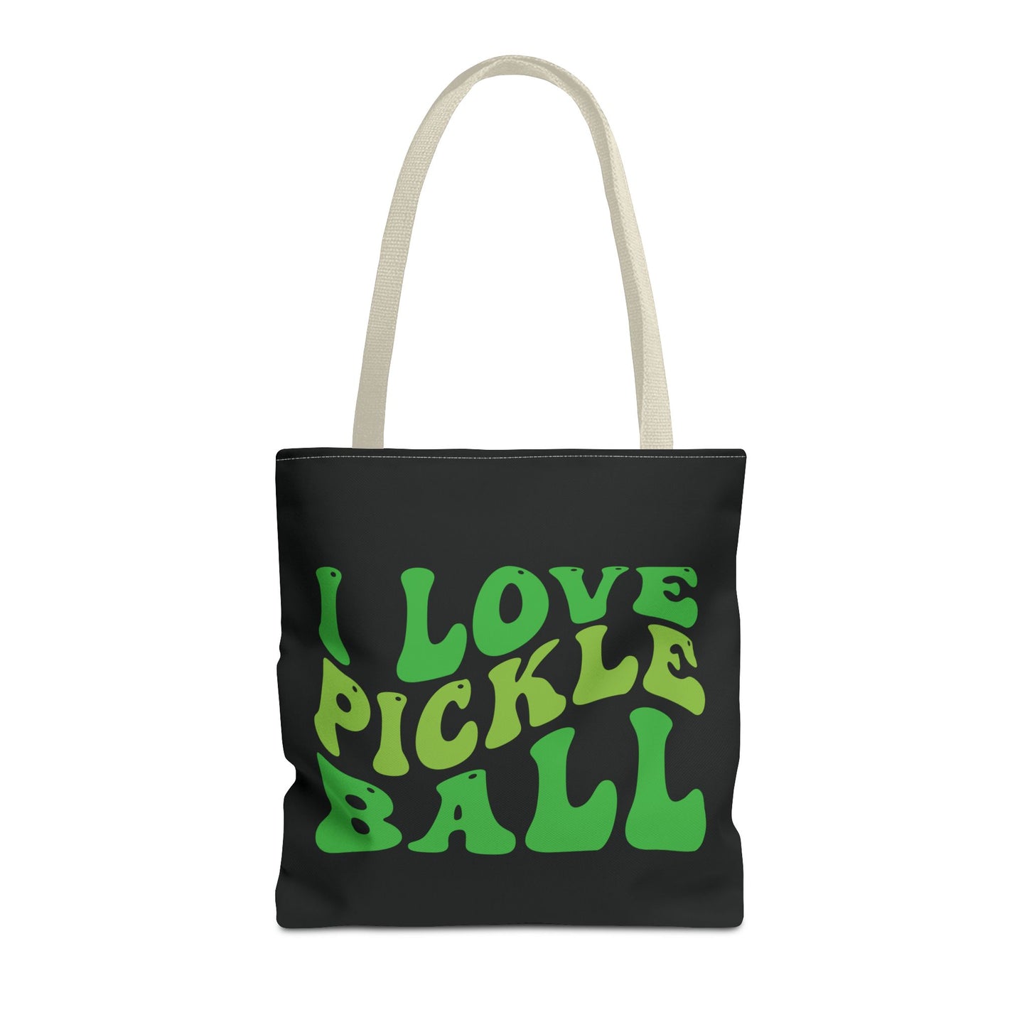 Pickleball Cute Tote Bag - I Love Pickleball Beige