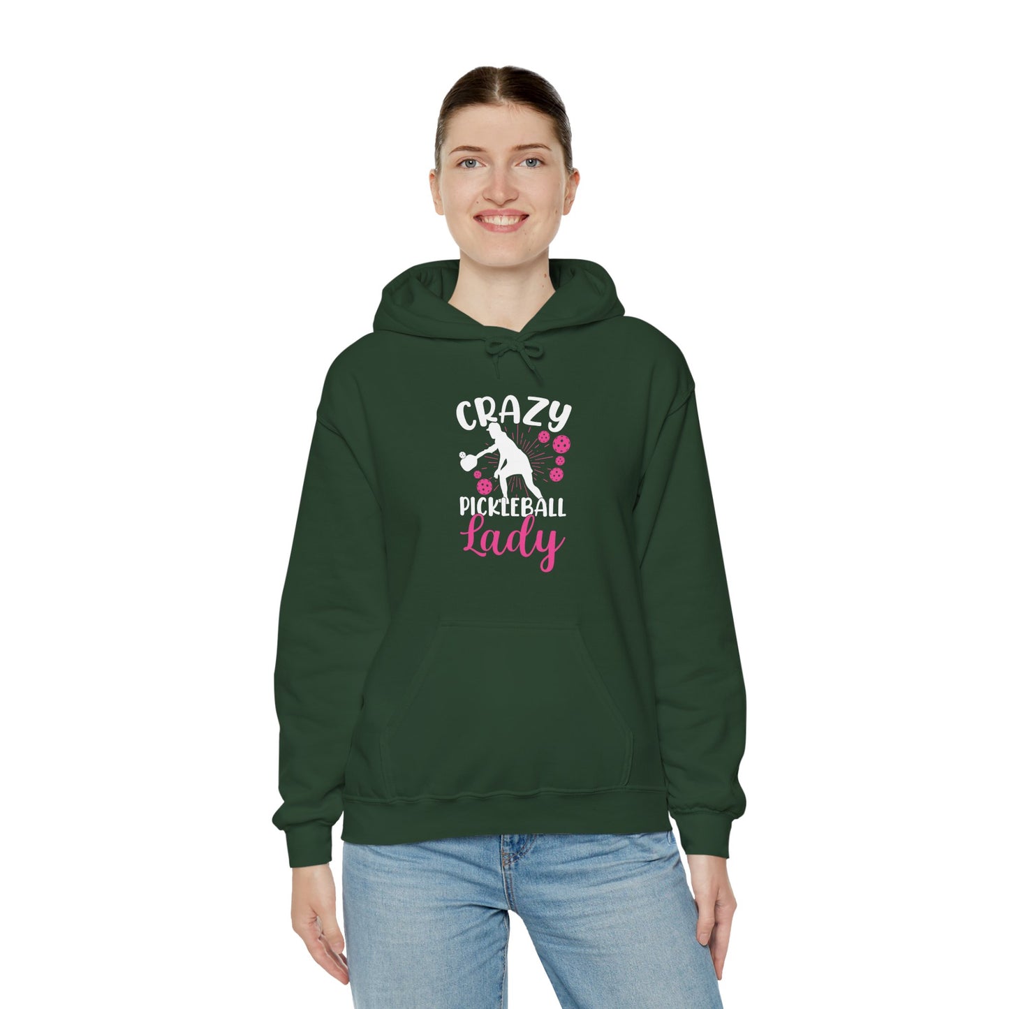 Women's Stylish Pickleball Hoodie - Crazy Pickleball Lady