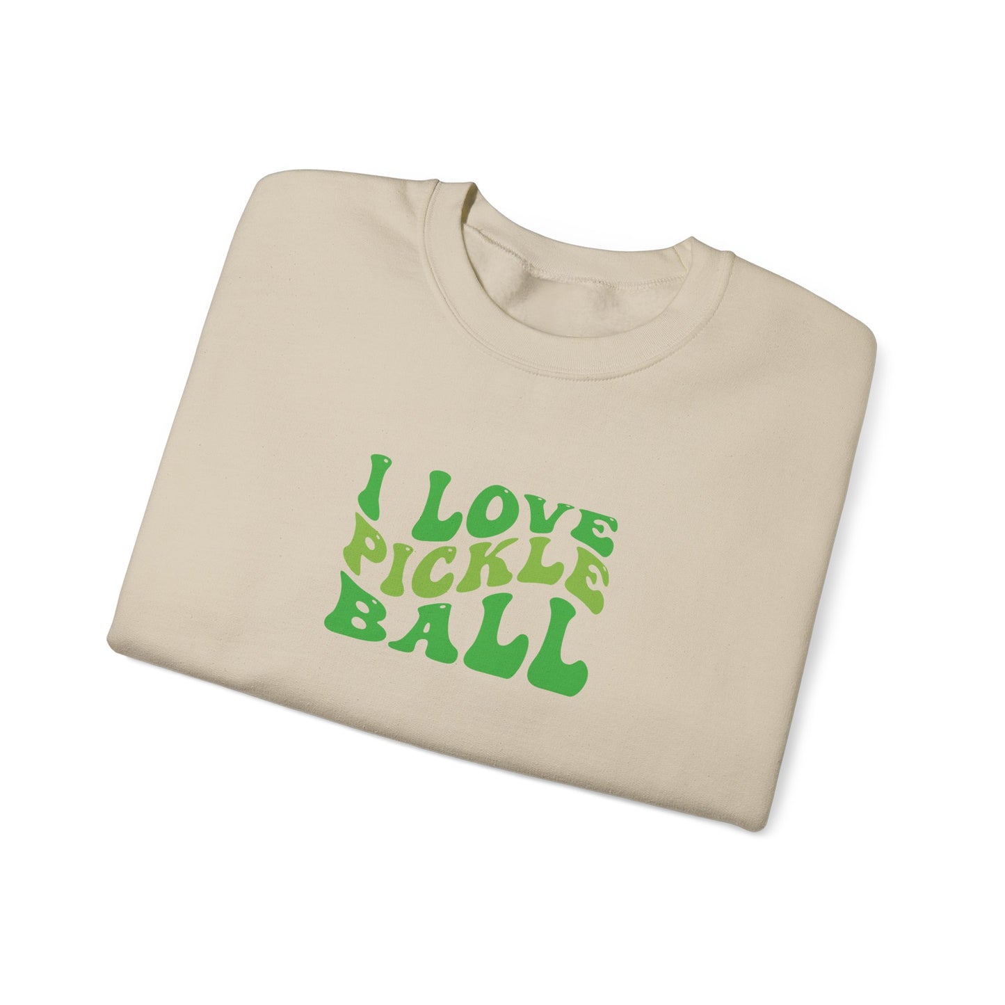 Men's Comfy Pickleball Sweatshirt - I Love Pickleball