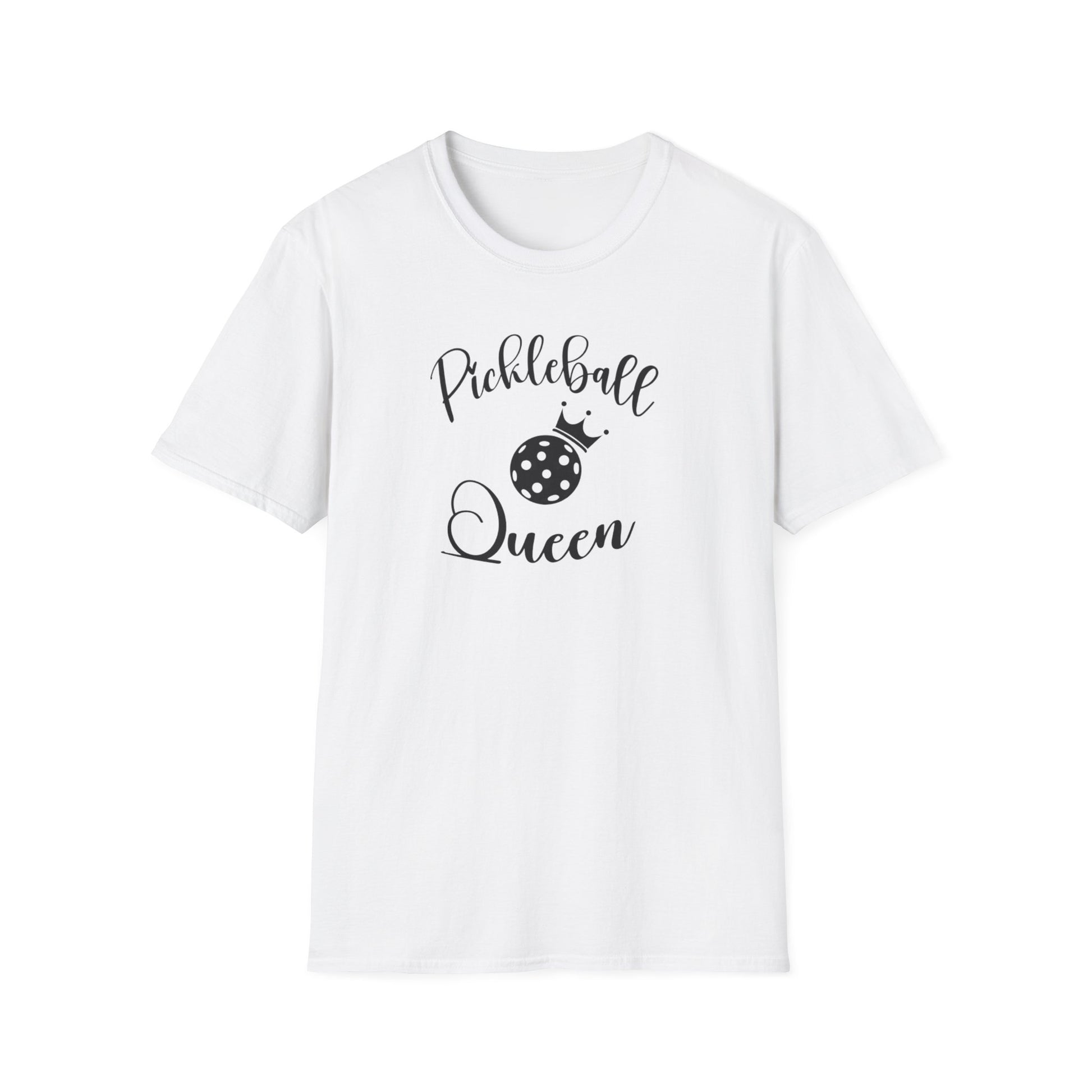 Women's Trendy Pickleball T-shirt - Pickleball Queen White