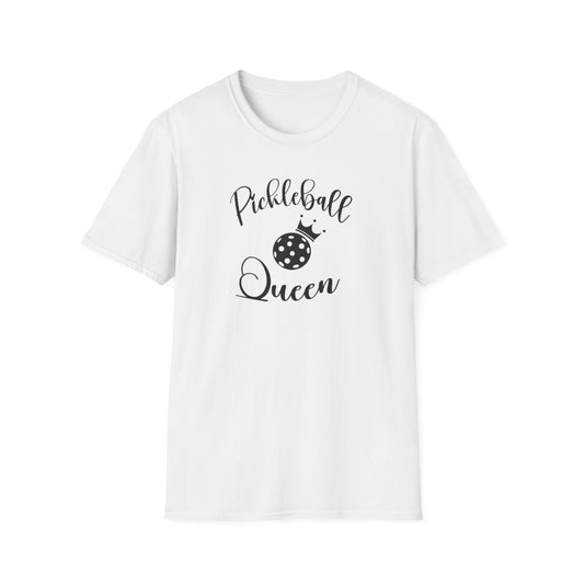 Women's Trendy Pickleball T-shirt - Pickleball Queen White