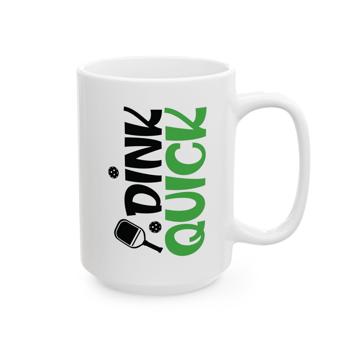 Pickleball Playful Mug - Dink Quick White