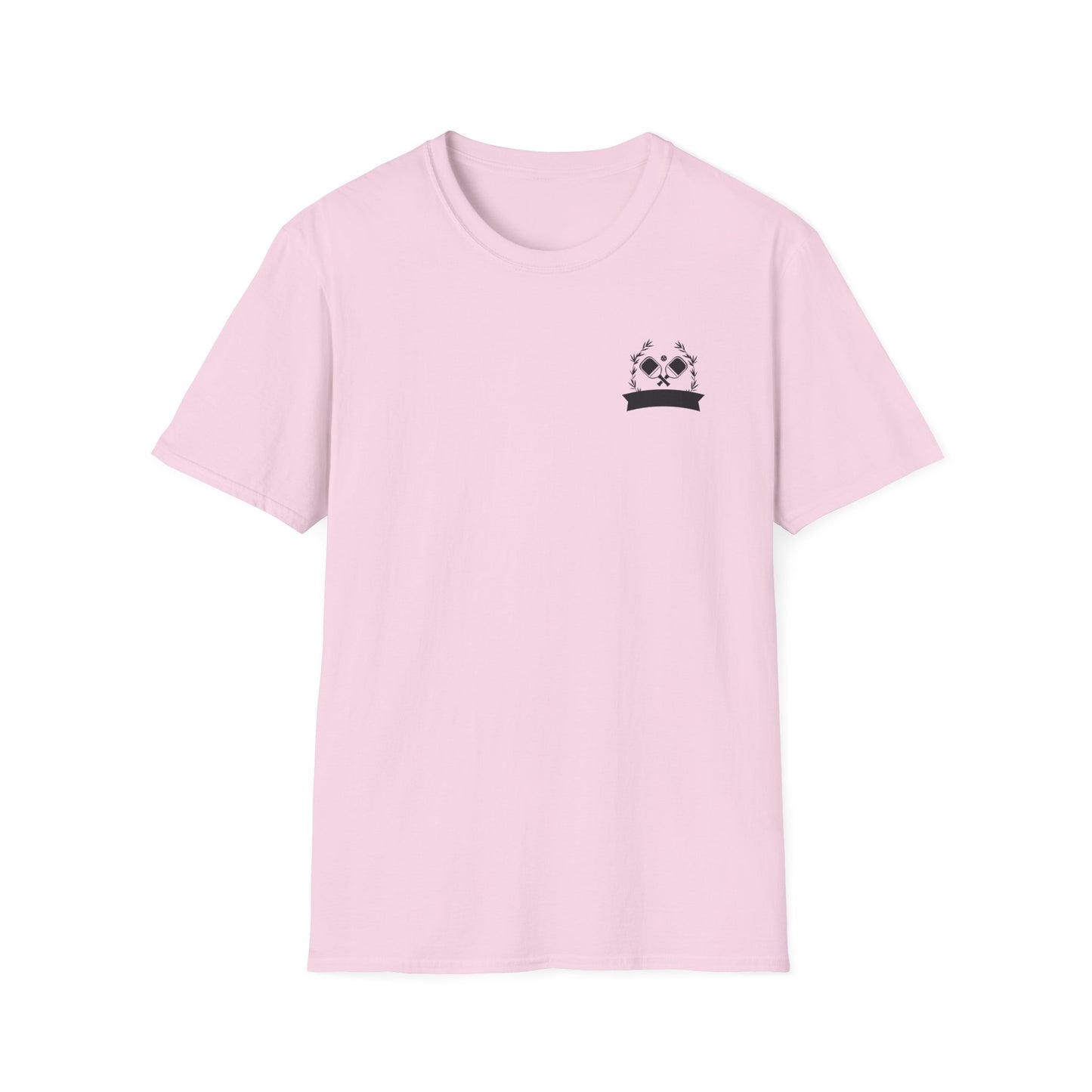Women's Comfy Pickleball T-shirt - Pickleball This Is My Happy Hour Pink