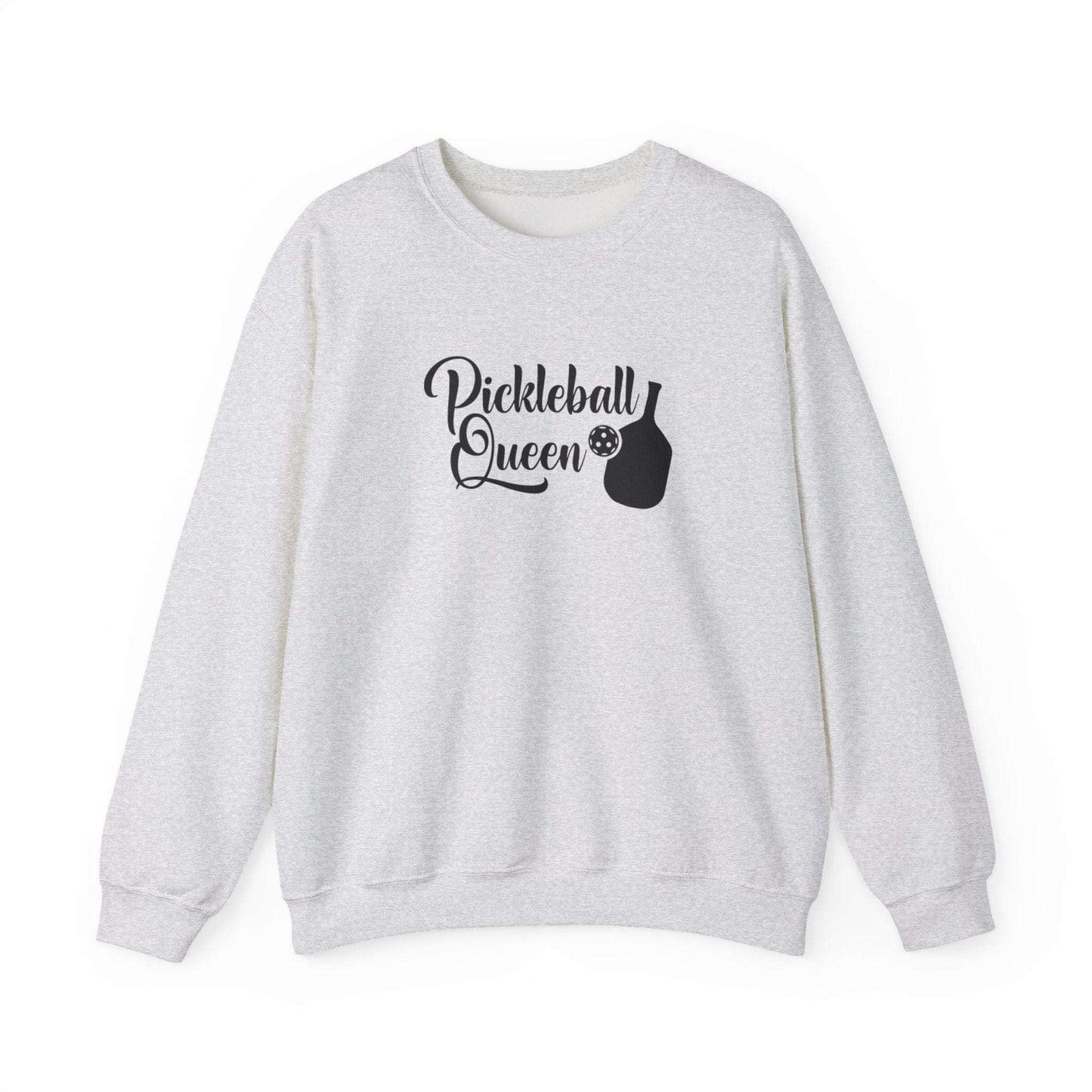 Women's Cute Pickleball Sweatshirt - Pickleball Queen Gray