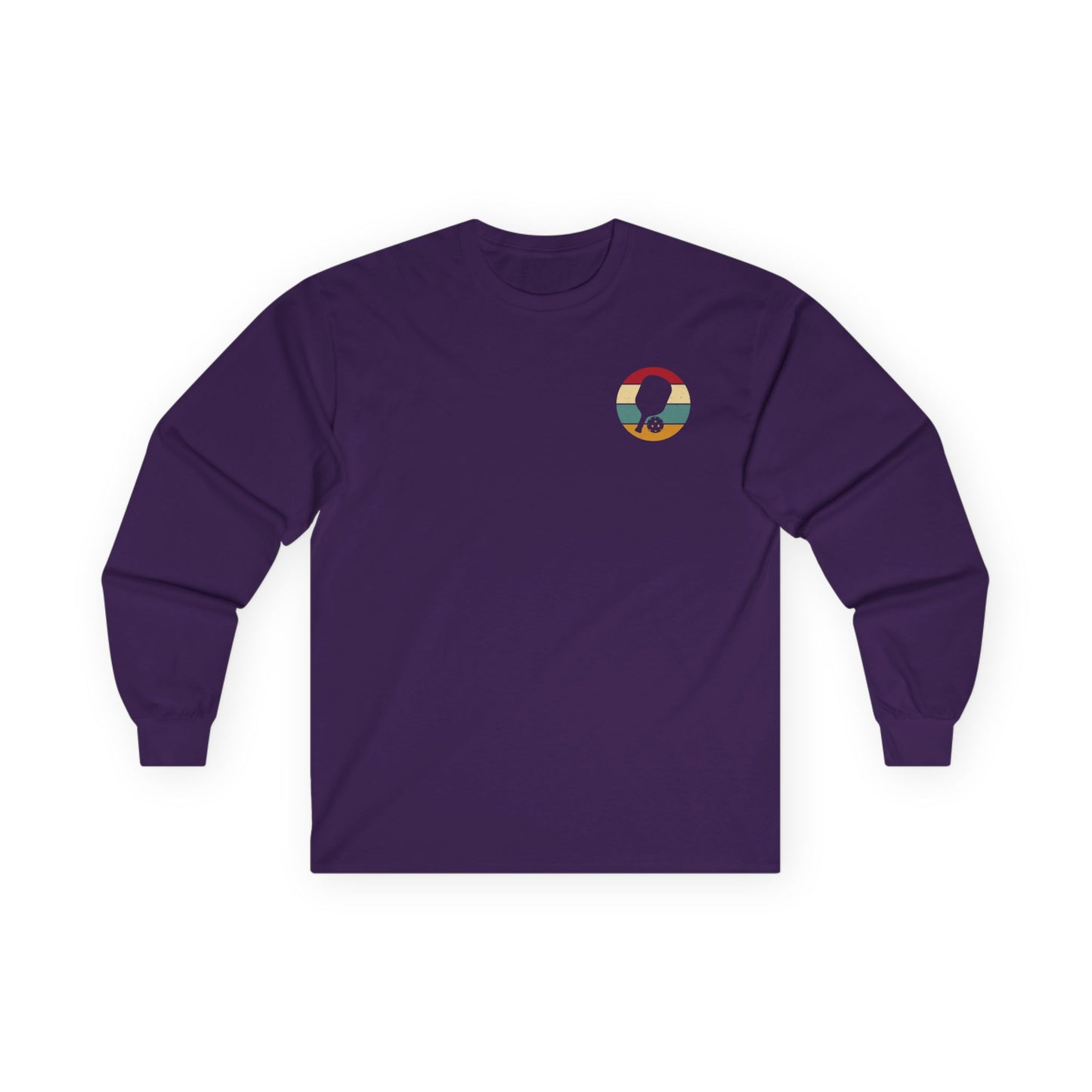 Men's Comfy Pickleball Long Sleeves top - Pickleball Make It Better Purple