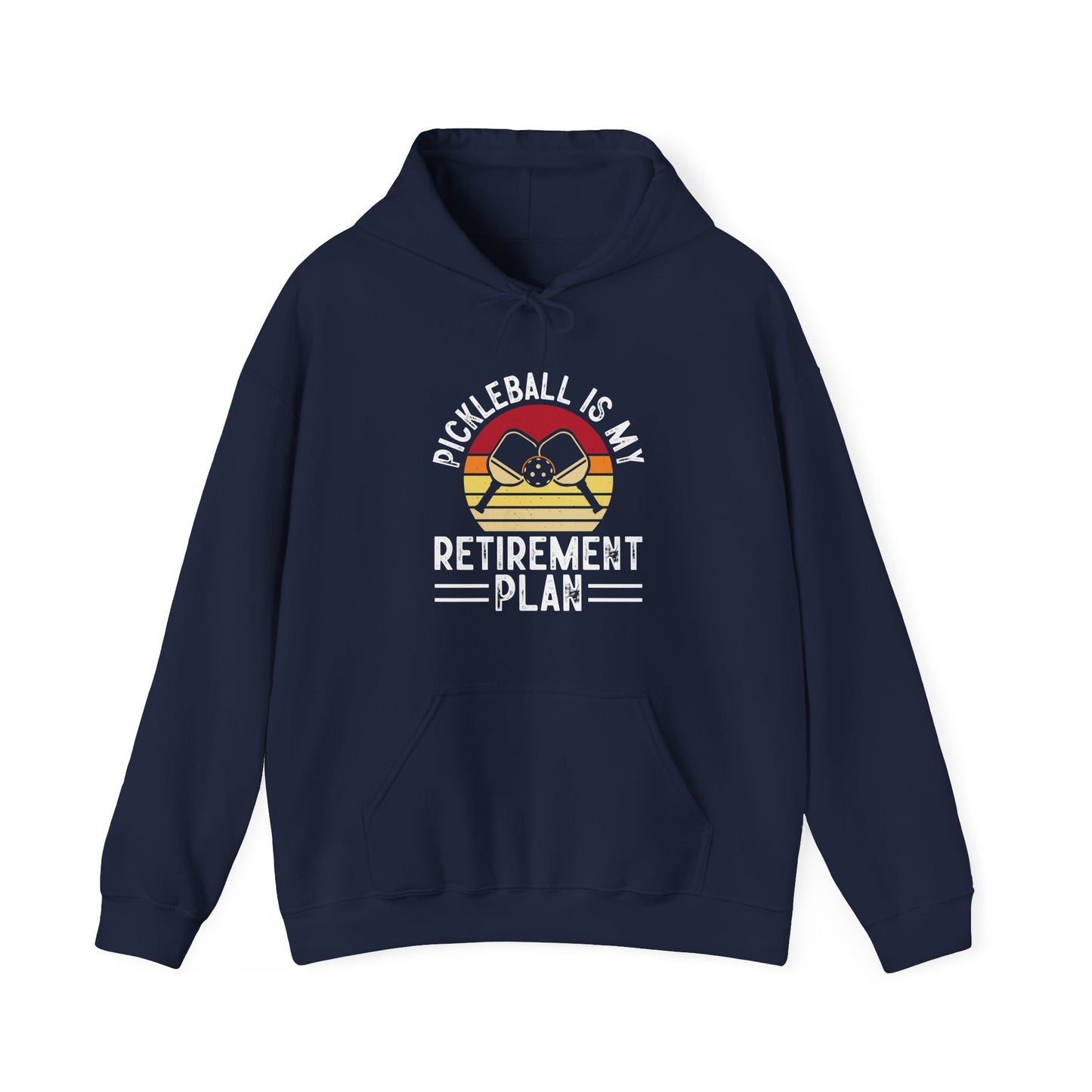 Women's Durable Pickleball Hoodie - Pickleball Is My Retirement Plan Navy