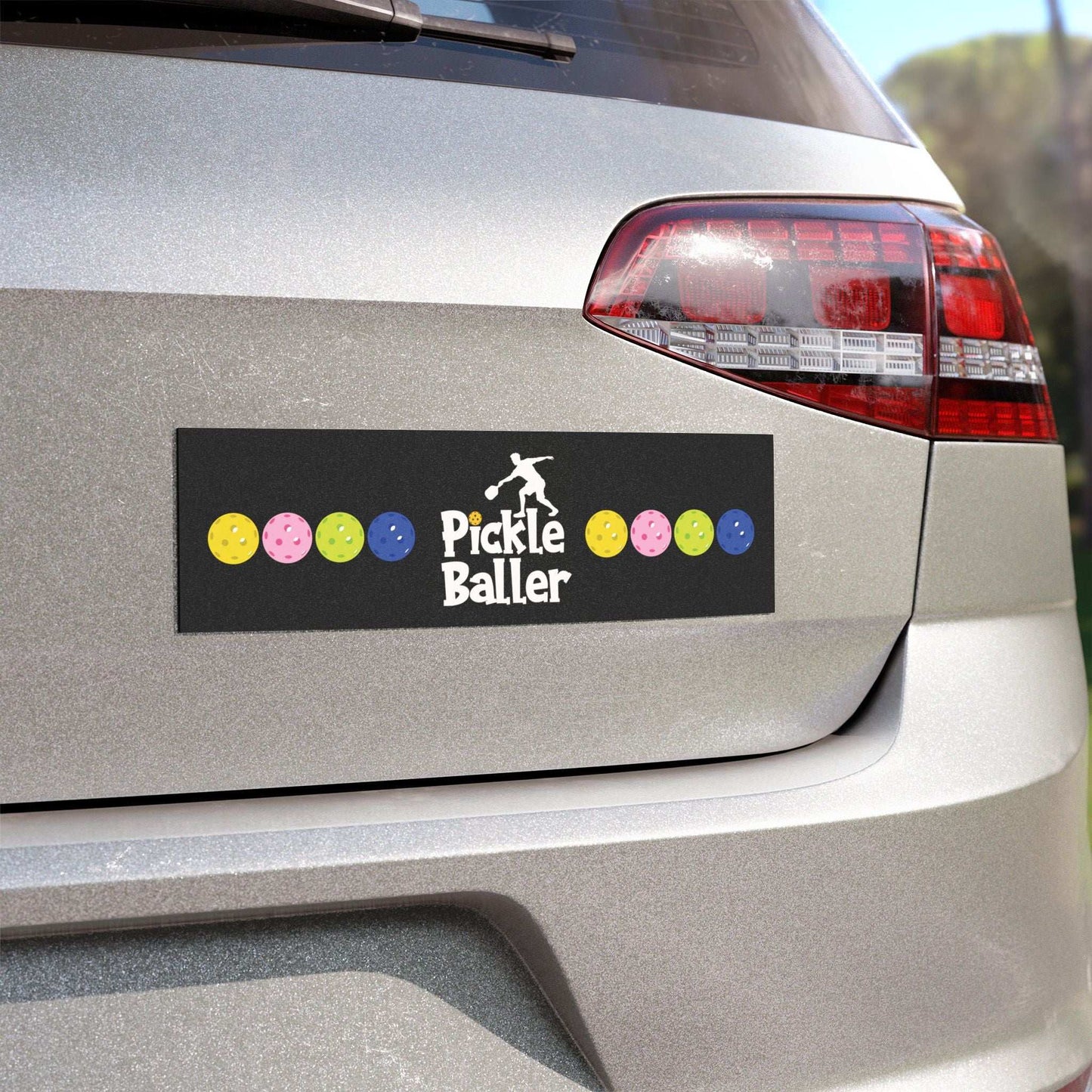 Pickleball Energetic Car Magnet - Pickleballer