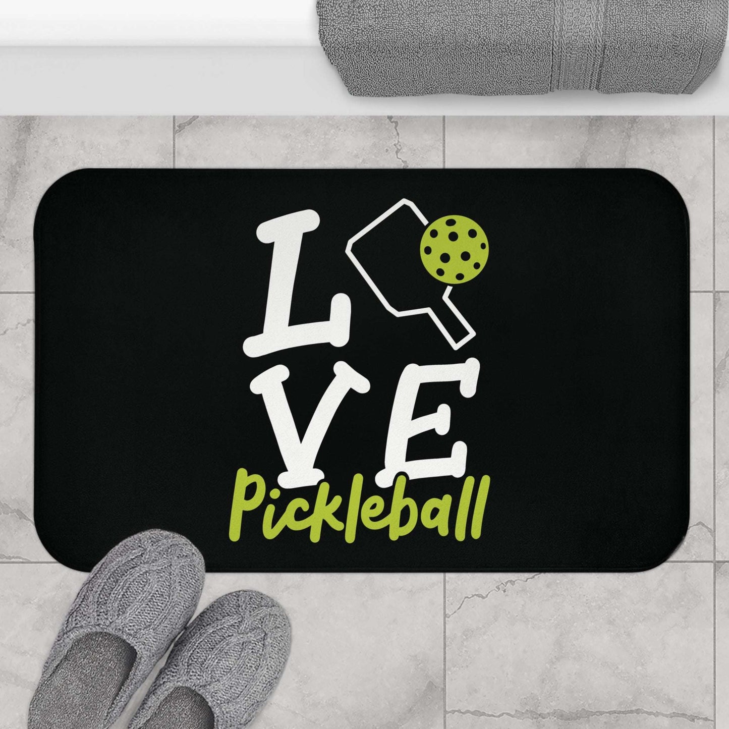 Pickleball Trendy Bath mat - Love Pickleball