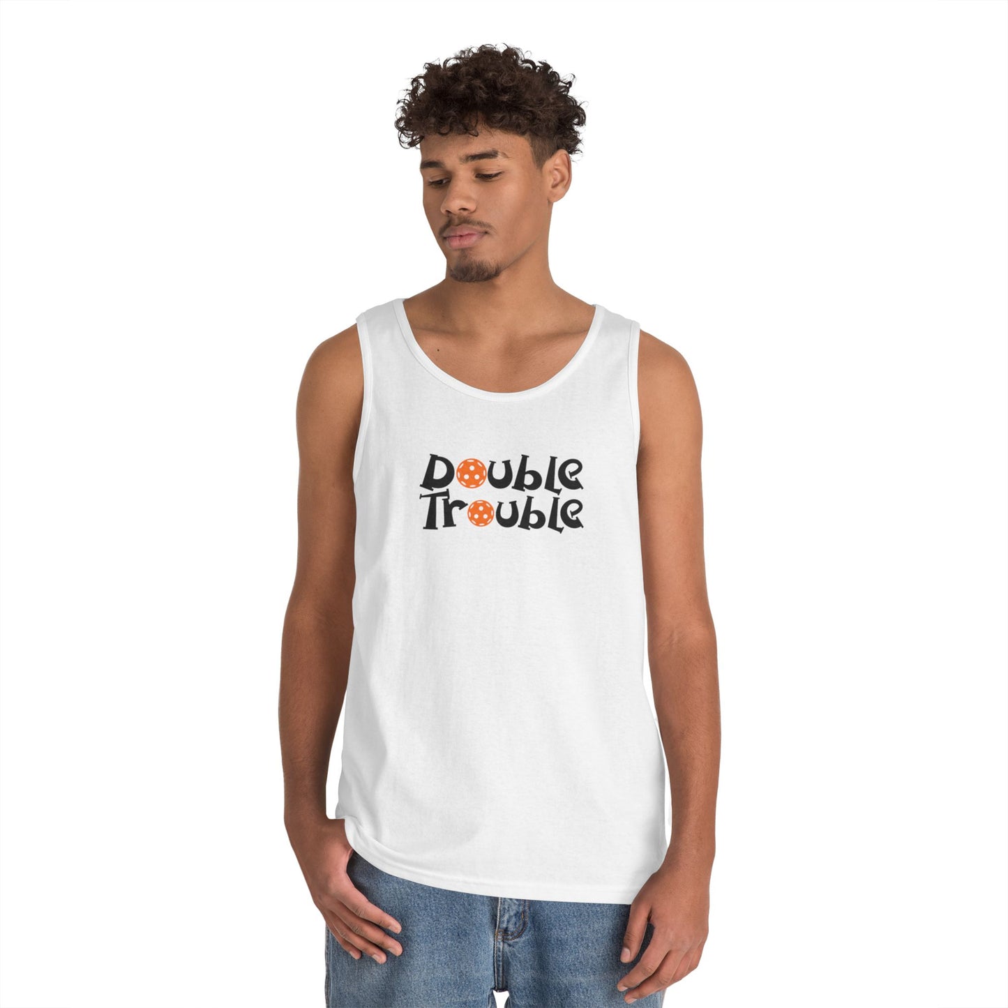 Men's Funny Pickleball Tank Top - Double Trouble