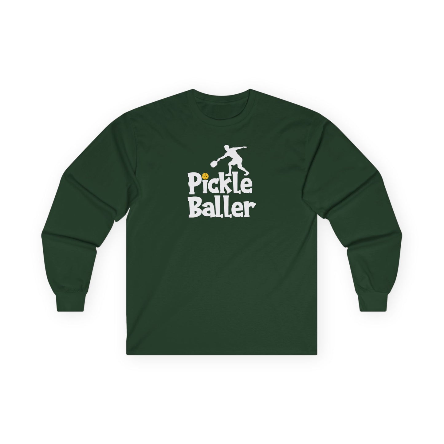 Men's Lightweight Pickleball Long Sleeves top - Pickle Baller Green