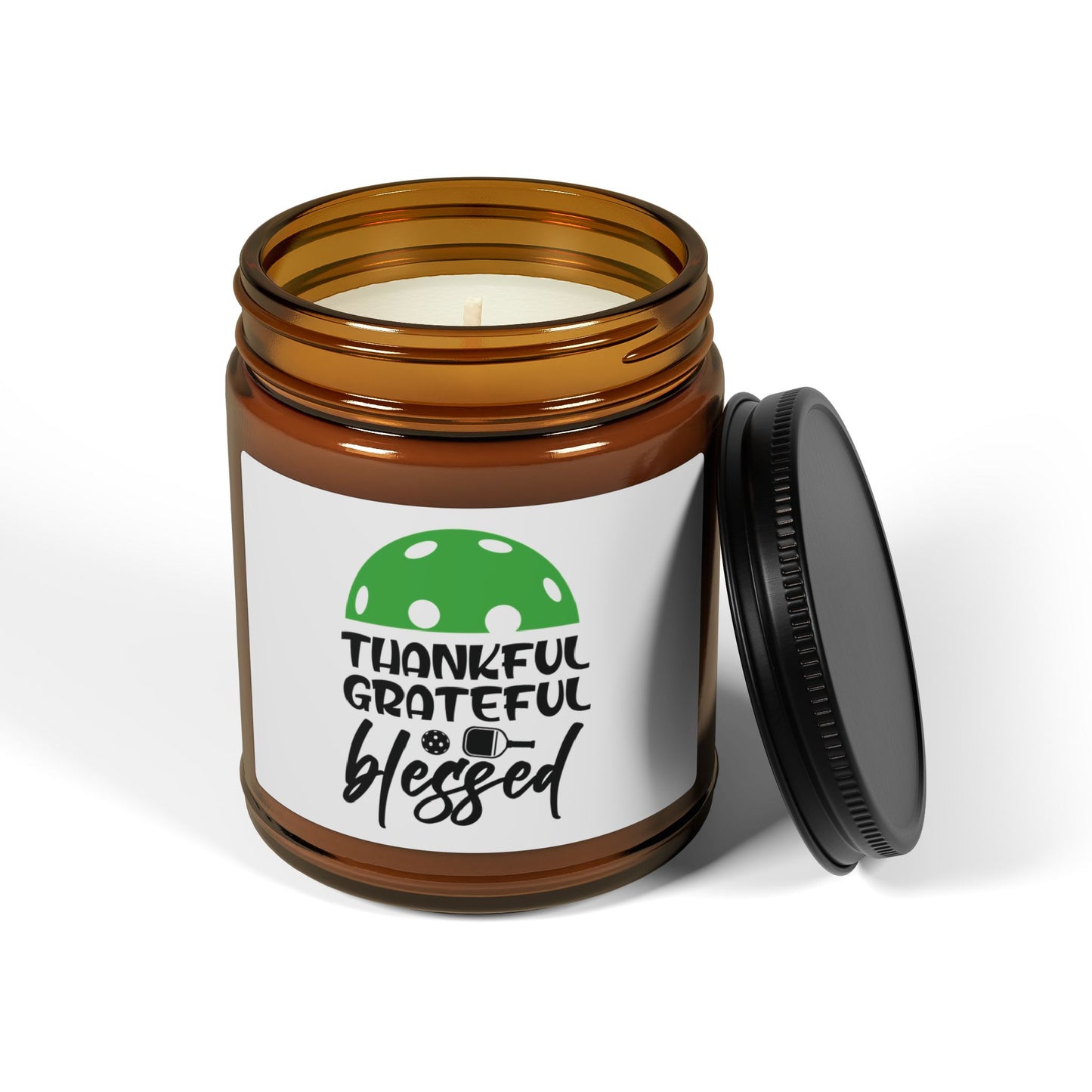 Pickleball Delightful Candle - Thankful Grateful Blessed