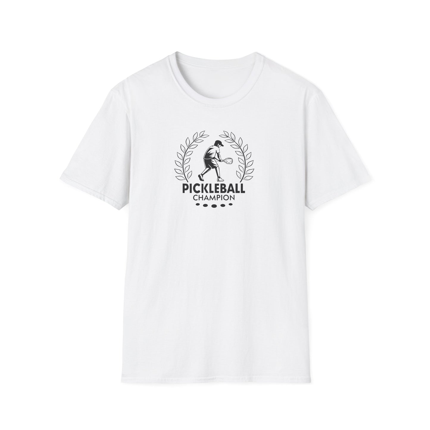 Men's Sporty Pickleball T-shirt - Pickleball Champion White