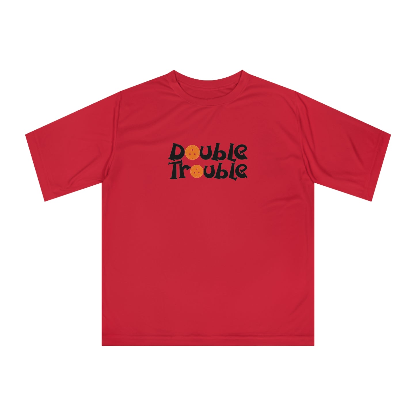 Men's Comfy Pickleball T-shirt - Double Trouble Red