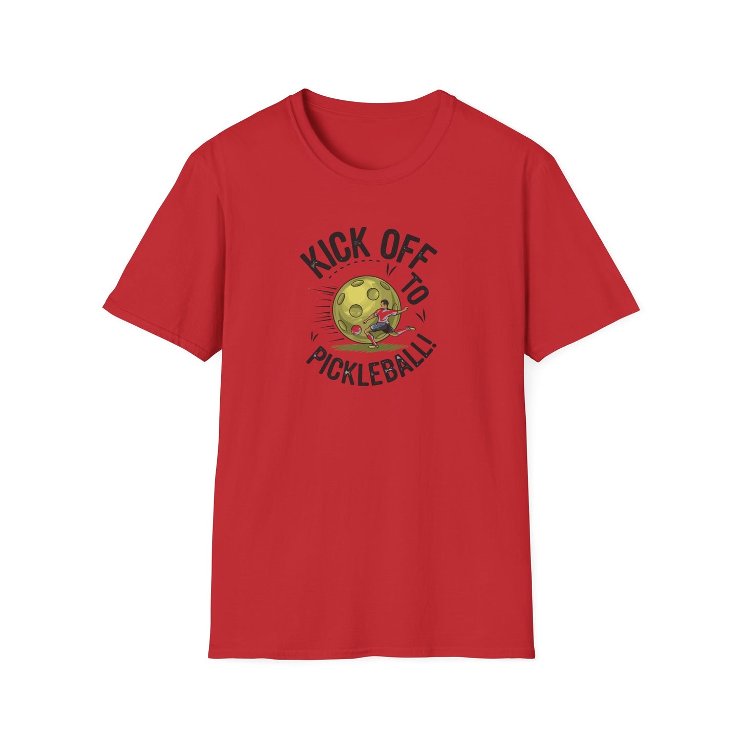 Men's Durable Pickleball T-shirt - Kick Off to Pickleball