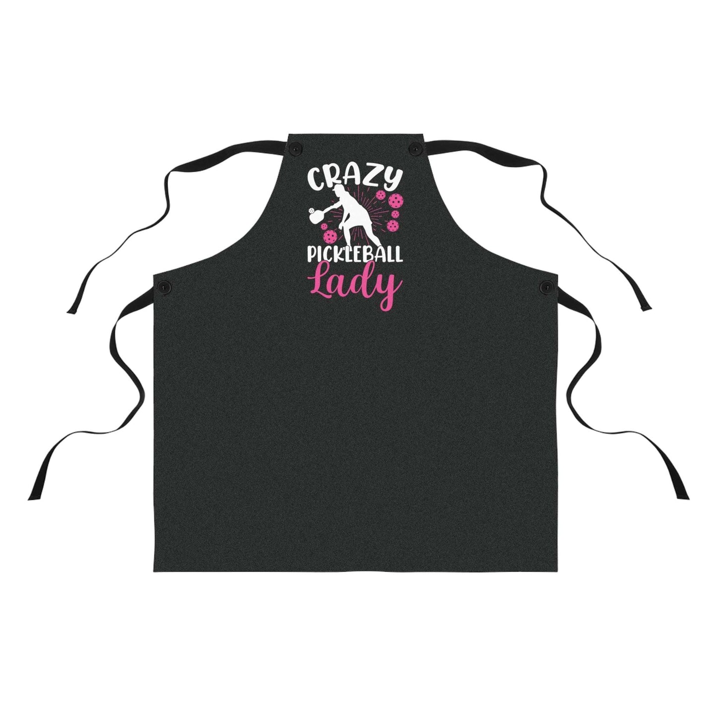 Pickleball Playful Apron - Crazy Pickleball Lady One Size