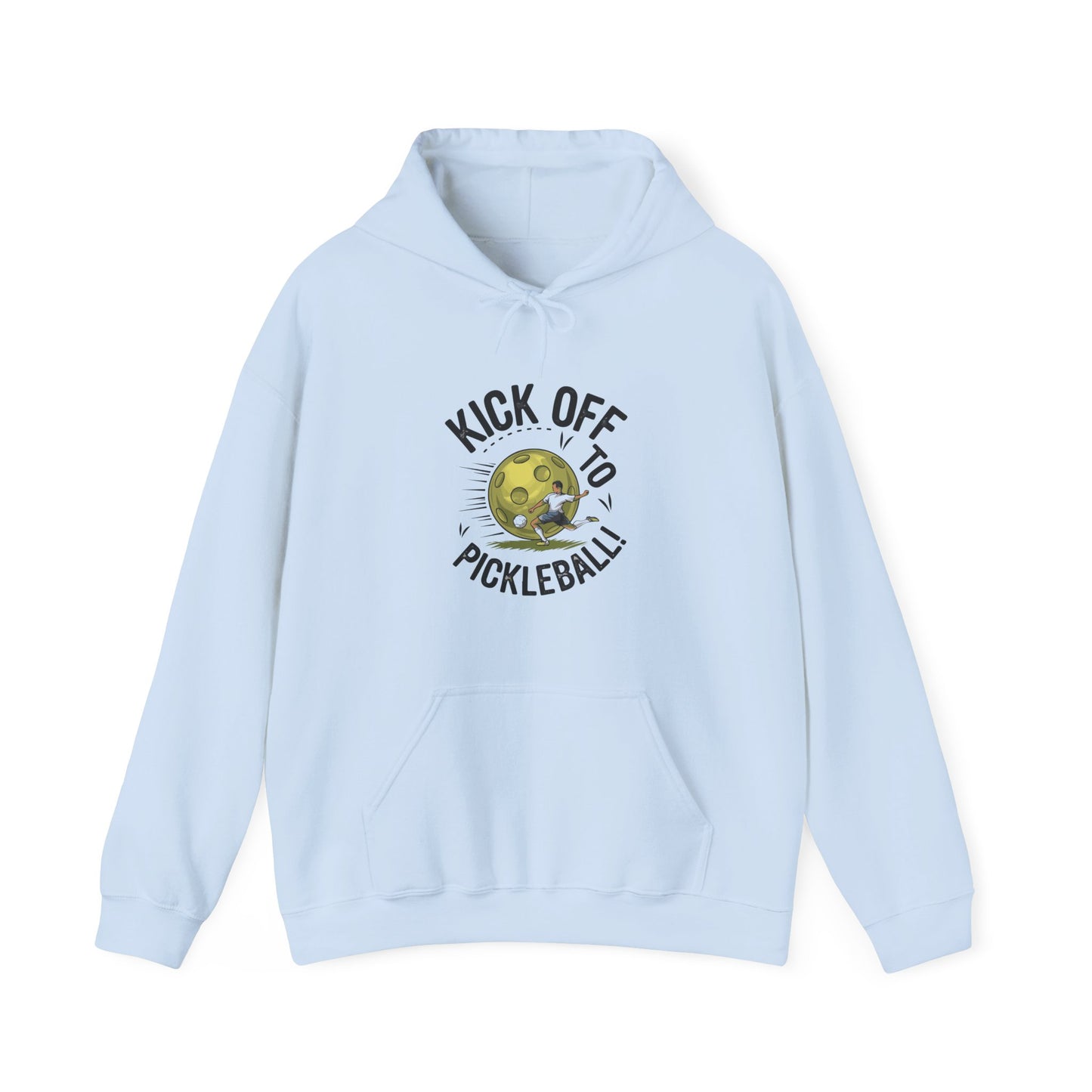 Women's Comfy Pickleball Hoodie - Kick Off to Pickleball Blue