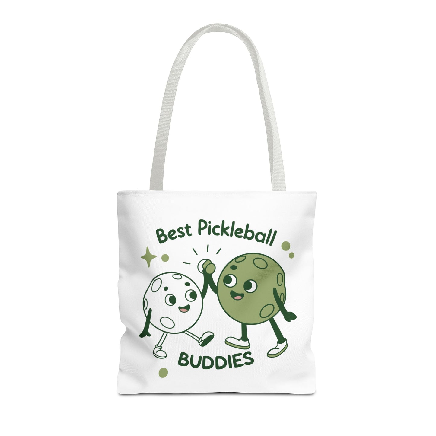 Pickleball Cute Tote Bag - Best Pickleball Buddies White