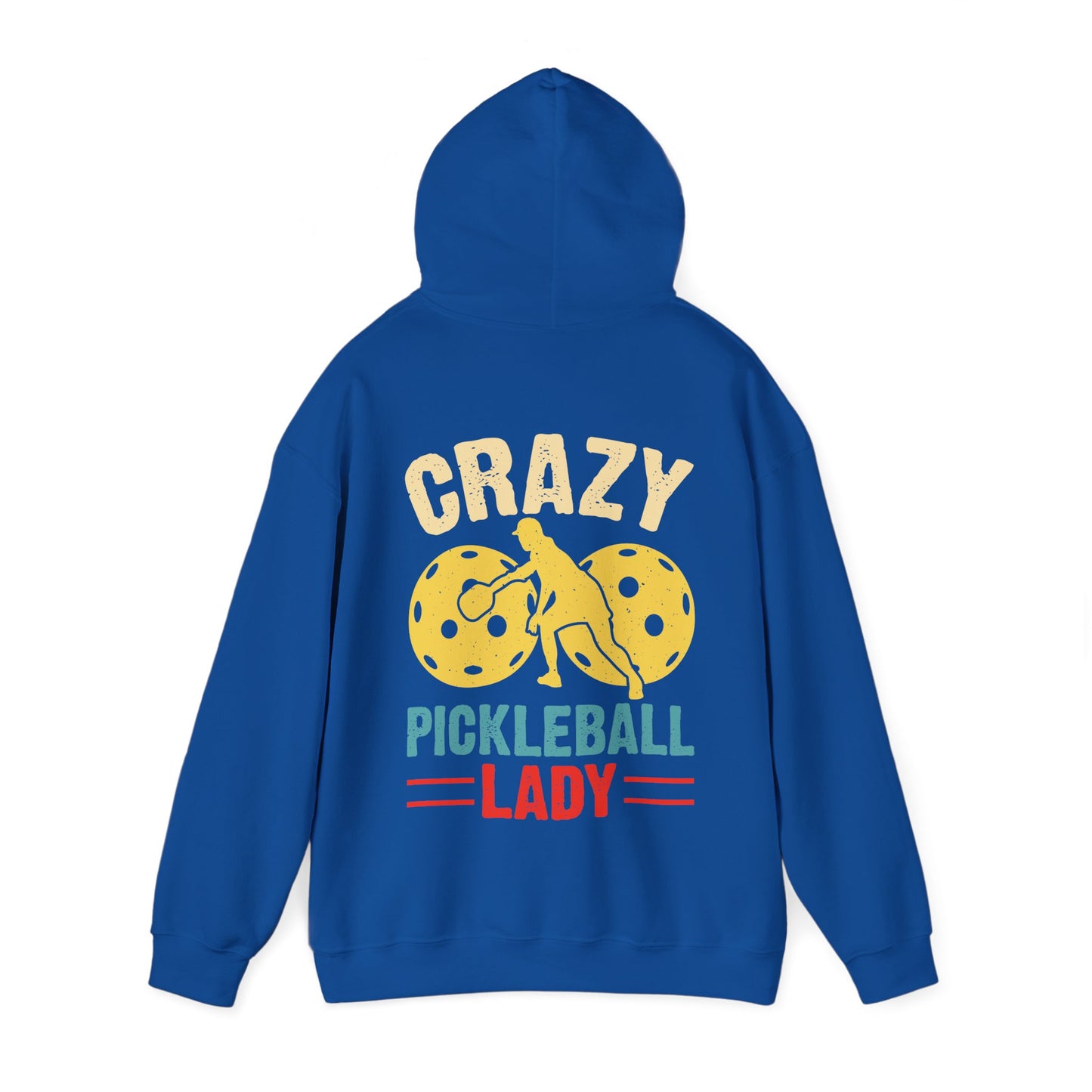Women's Eye-Catching Pickleball Hoodie - Crazy Pickleball Lady