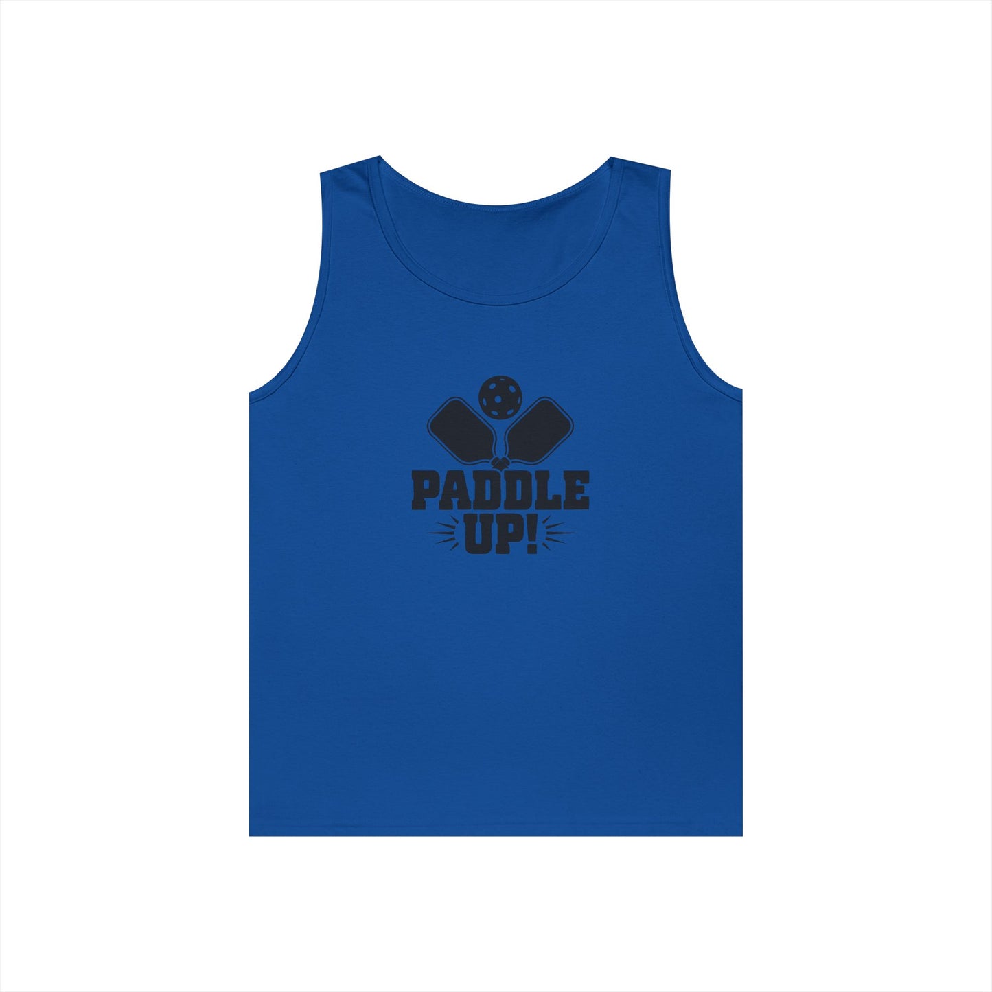 Men's Lightweight Pickleball Tank Top - Paddle Up Royal