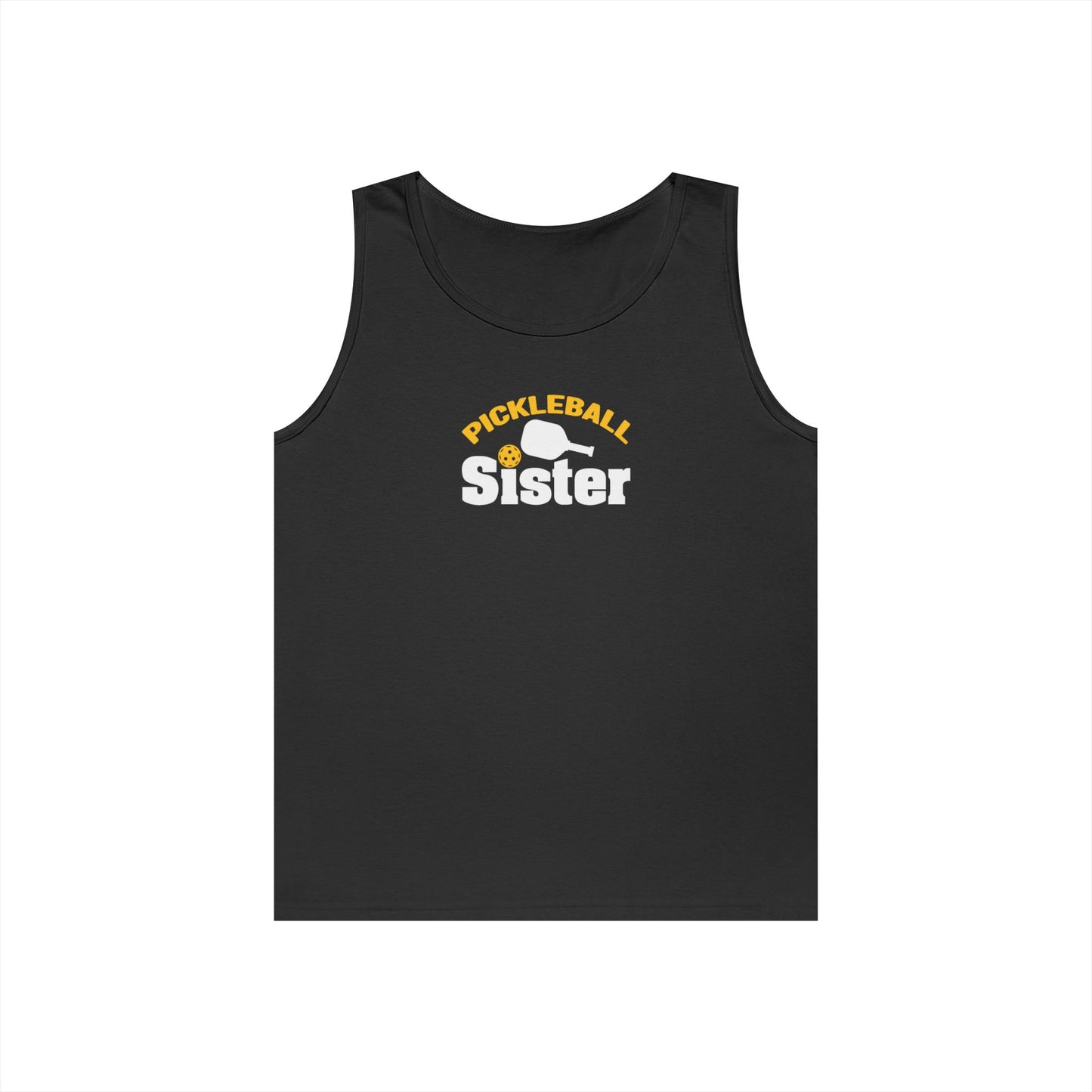 Women's Unique Pickleball Tank Top - Pickleball Sister Black