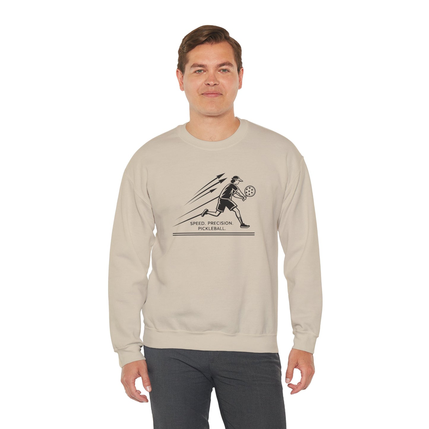 Men's Comfy Pickleball Sweatshirt - Speed. Precision. Pickleball.