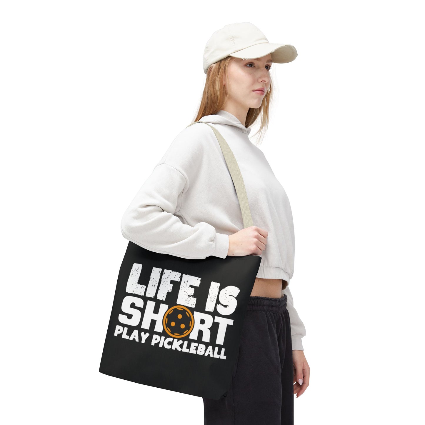 Pickleball Quirky Tote Bag - Life Is Short Play Pickleball