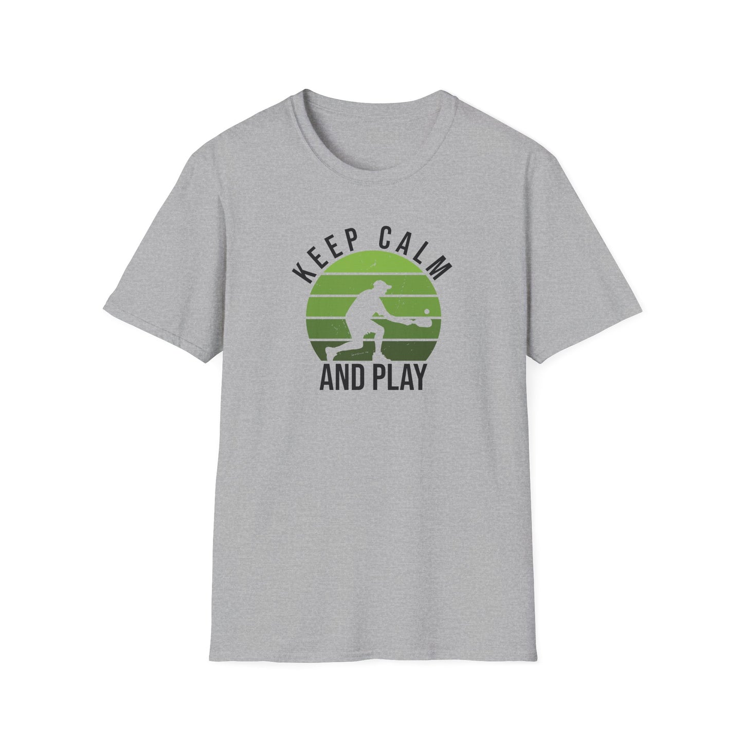 Men's Stylish Pickleball T-shirt - Keep Calm and Play