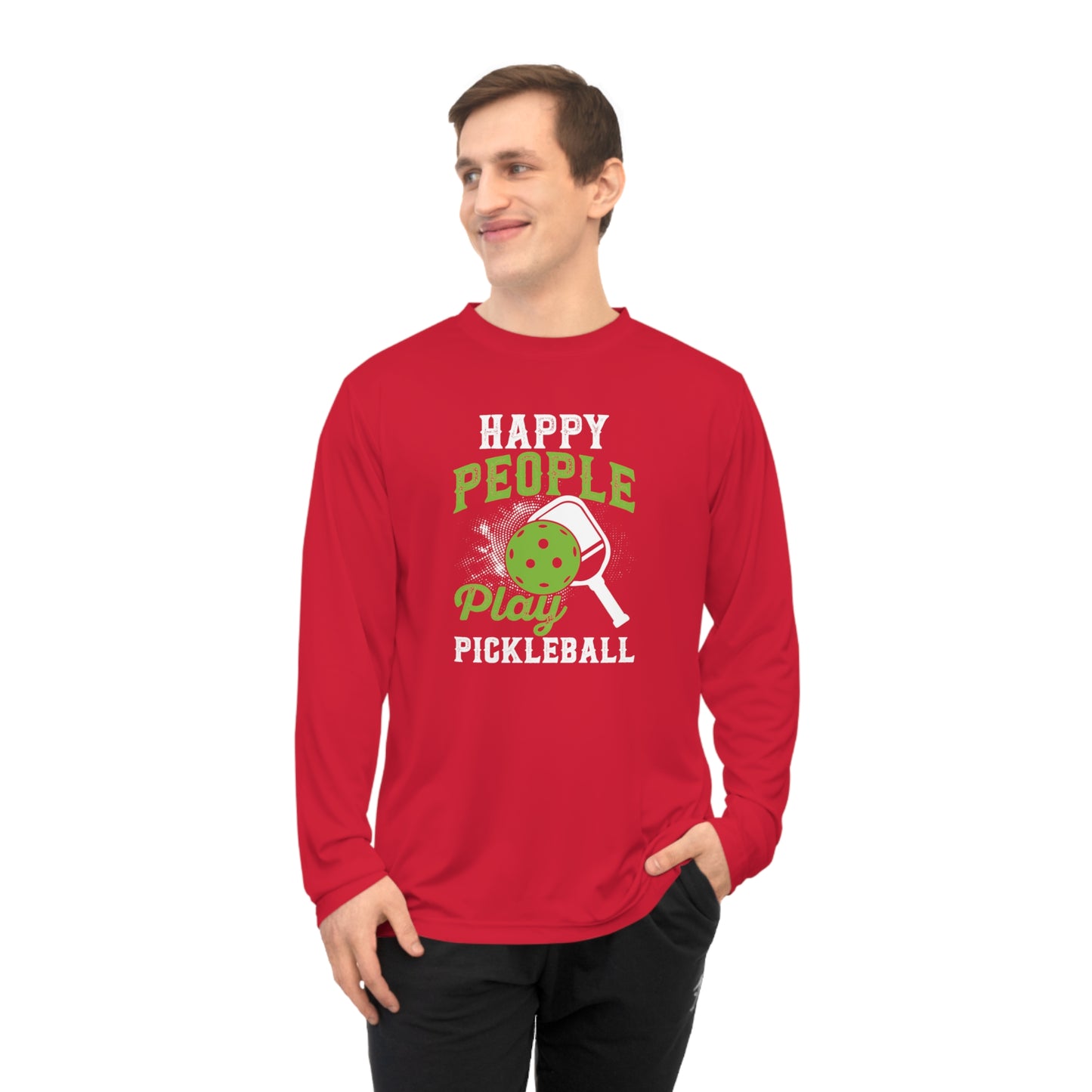Men's Cool Pickleball Long Sleeves top - Happy People Play Pickleball