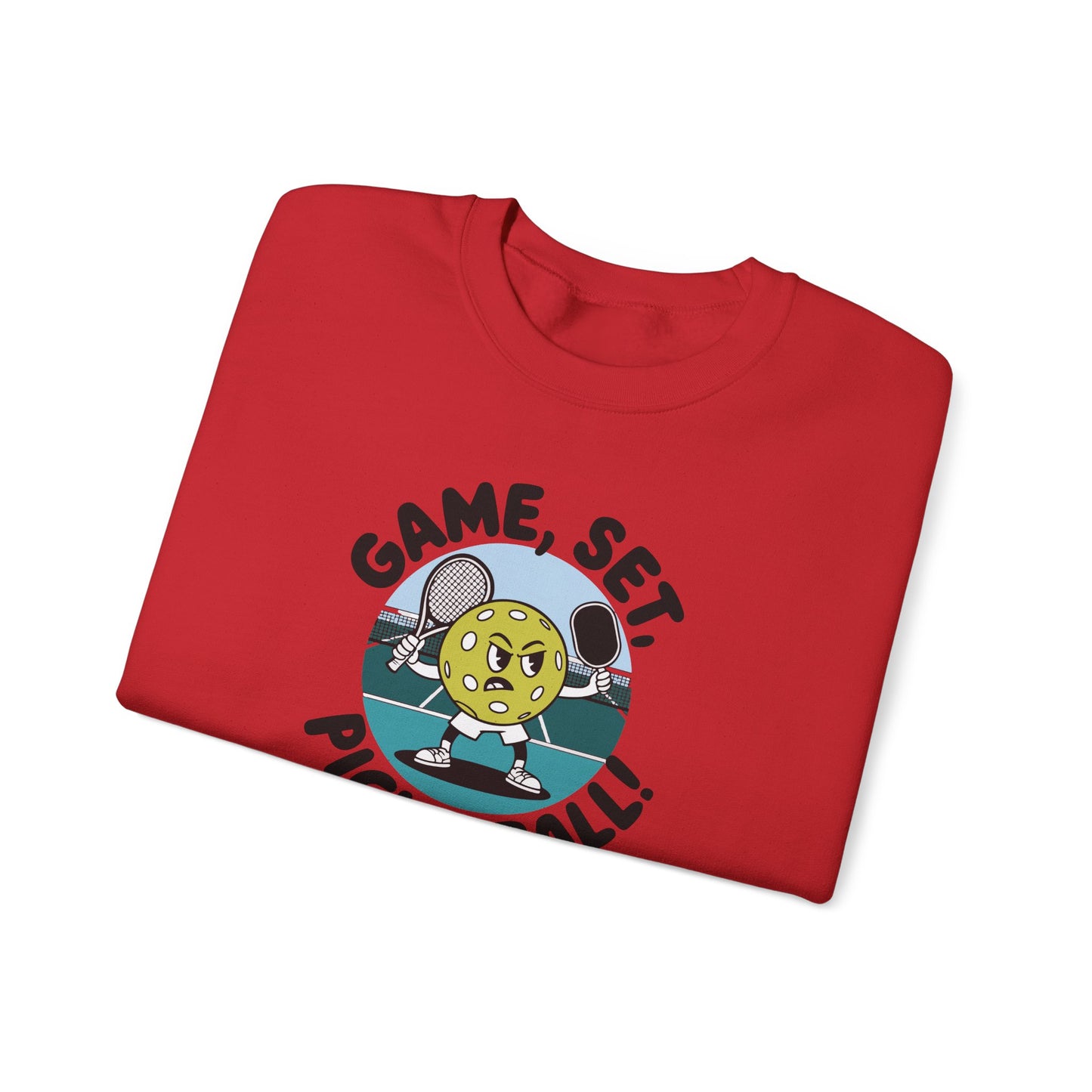 Men's Durable Pickleball Sweatshirt - Game, Set, Pickleball