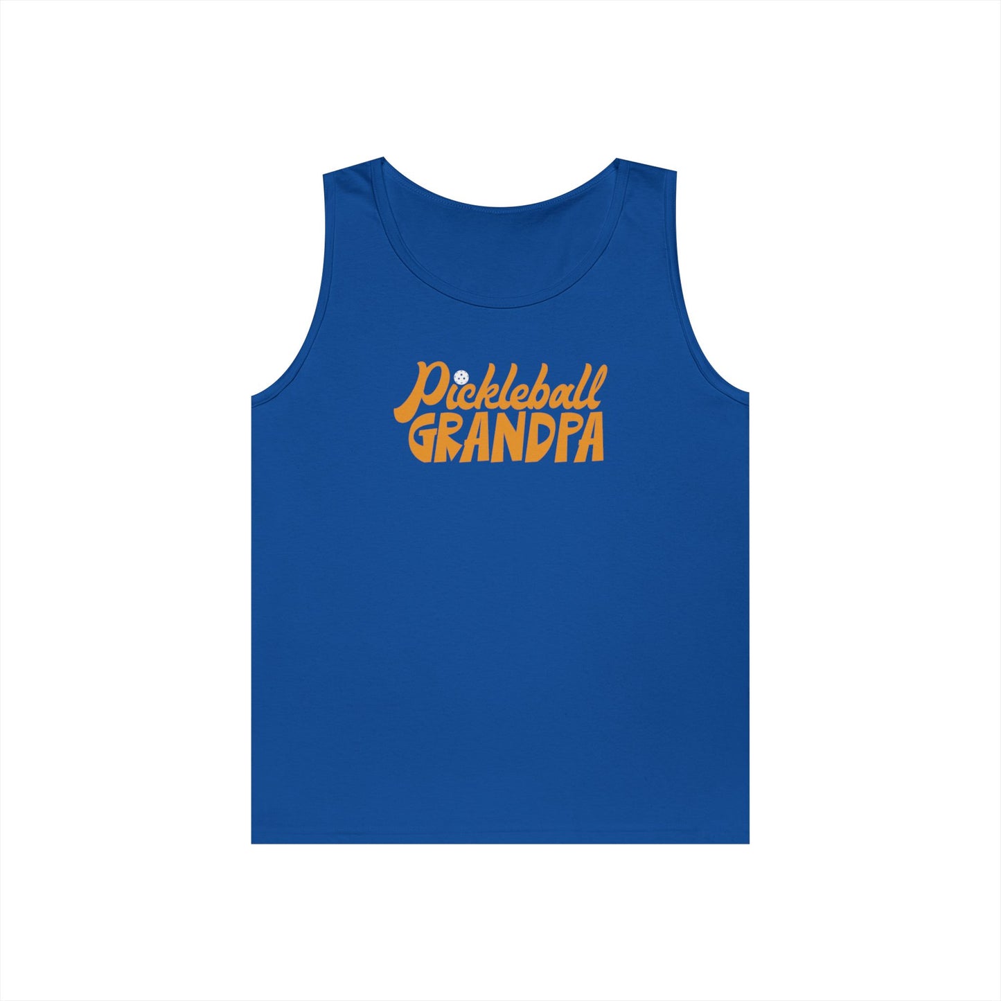 Men's Unique Pickleball Tank Top - Pickleball Grandpa Royal