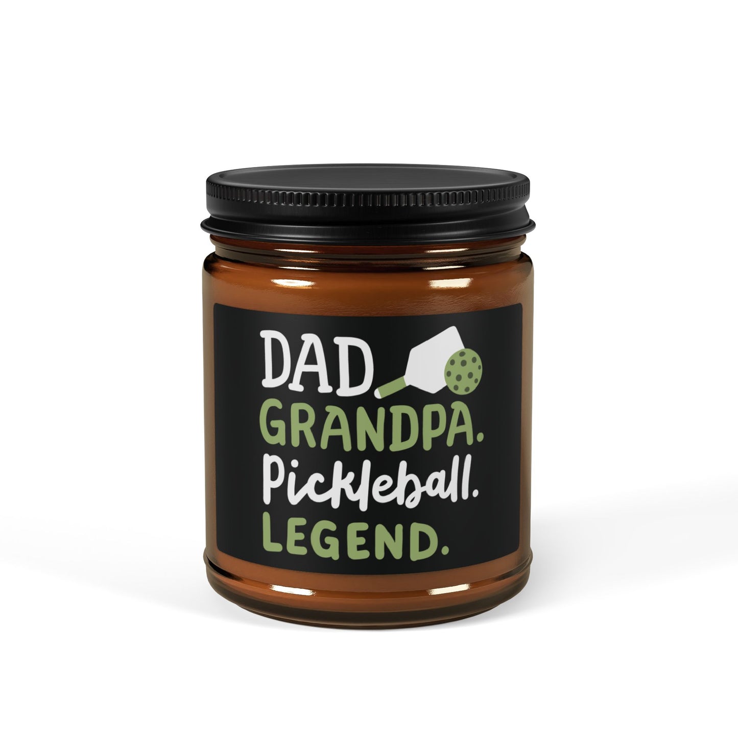 Pickleball Delightful Candle - Dad Grandpa Pickleball Legend Amber