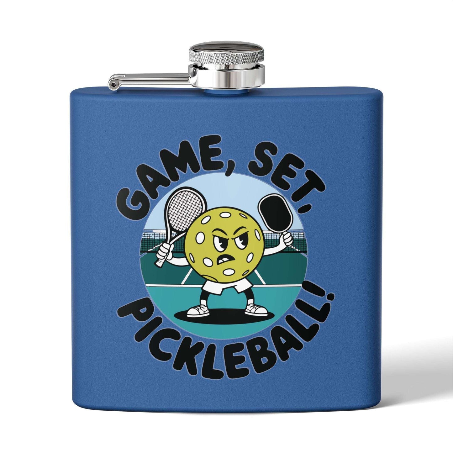 Pickleball Durable Flask - Game, Set, Pickleball Royal
