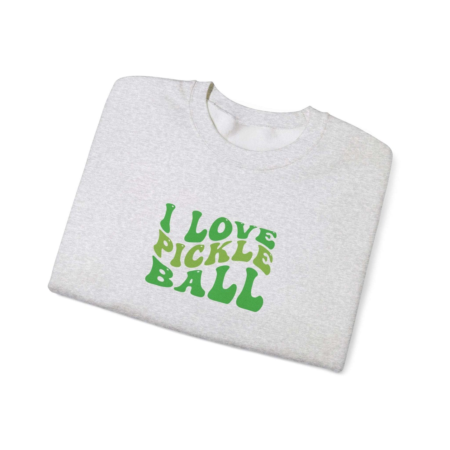 Men's Comfy Pickleball Sweatshirt - I Love Pickleball