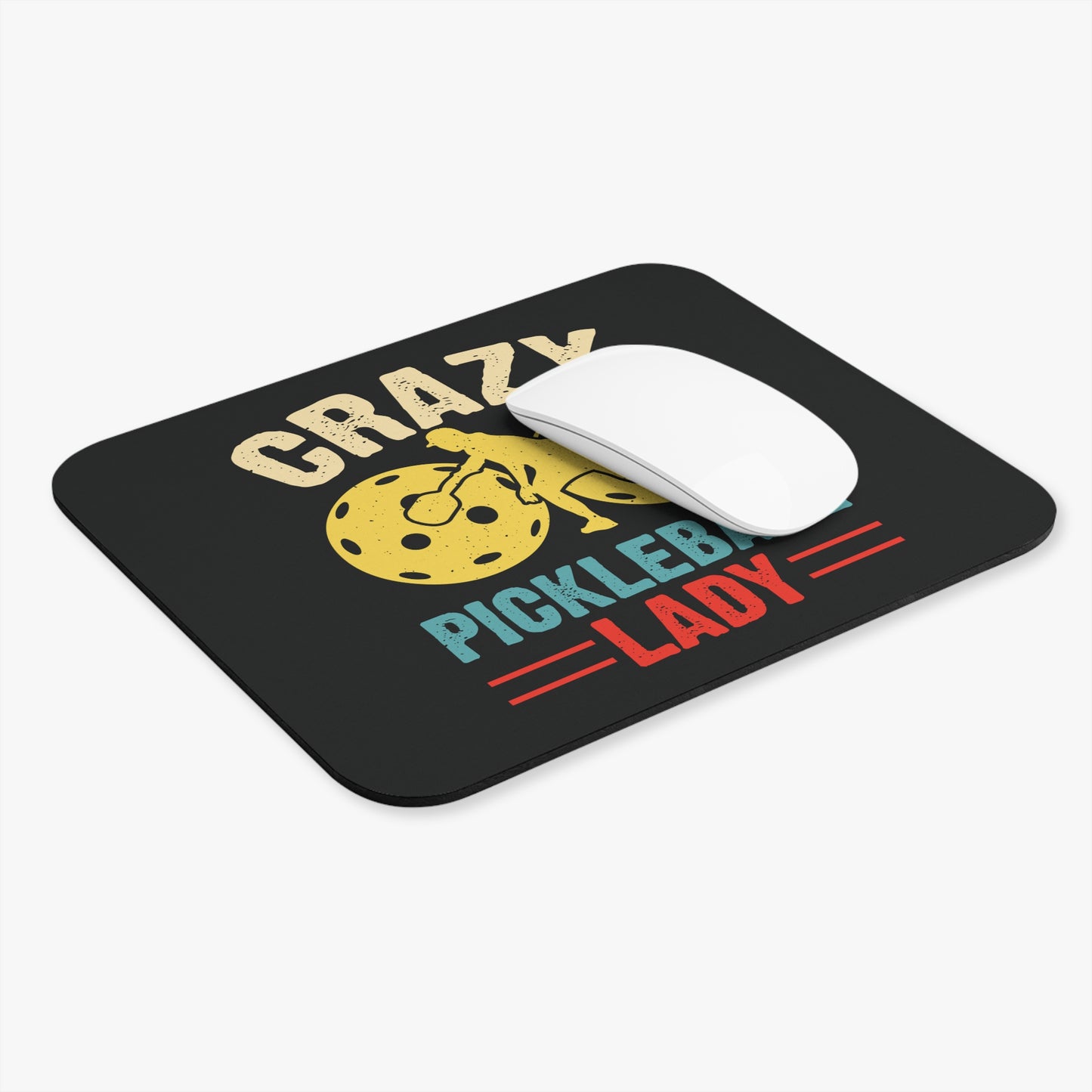 Pickleball Funny Mouse pad - Crazy Pickleball Lady