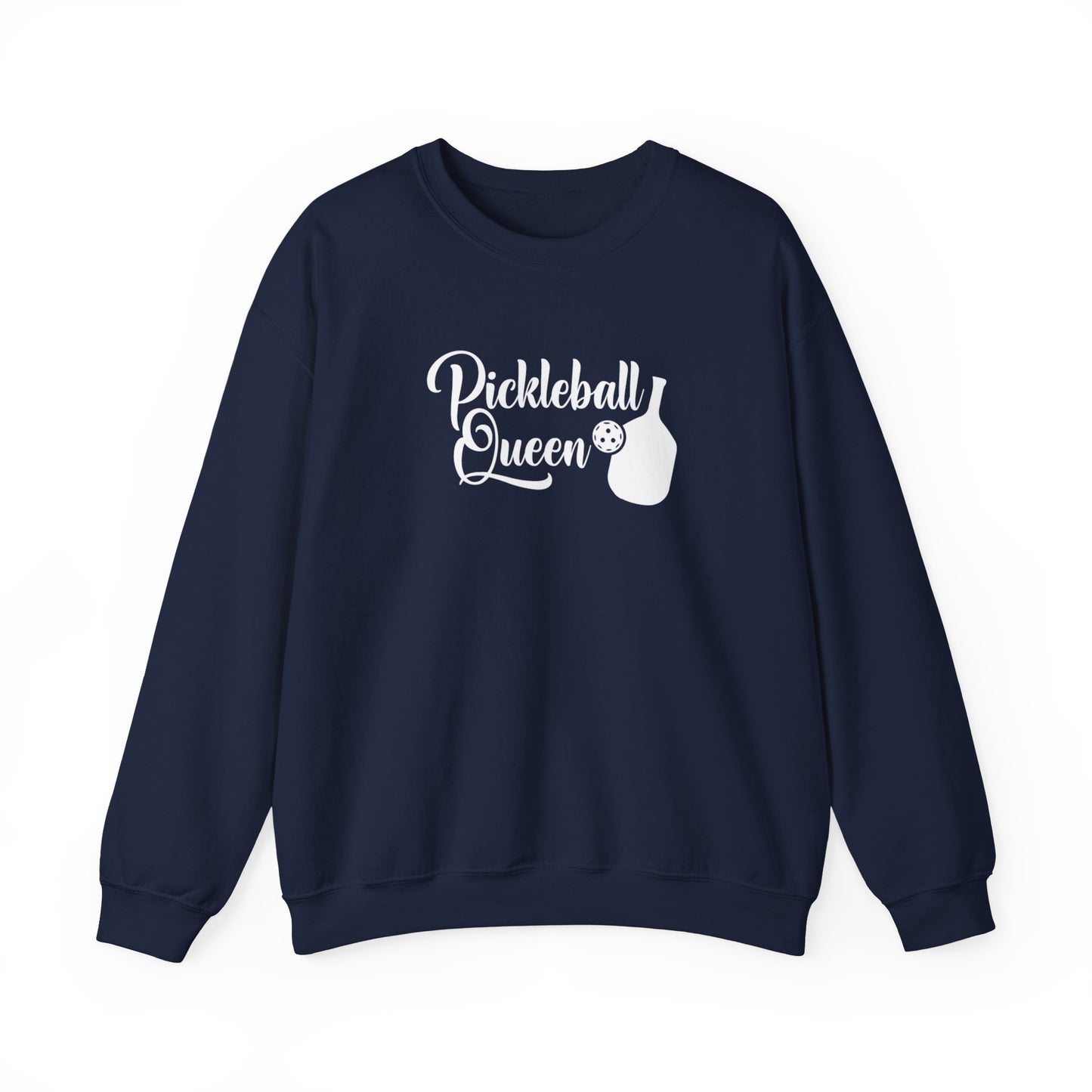 Women's Comfy Pickleball Sweatshirt - Pickleball Queen Navy