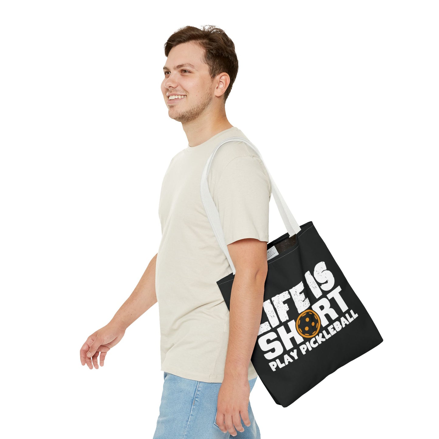 Pickleball Quirky Tote Bag - Life Is Short Play Pickleball