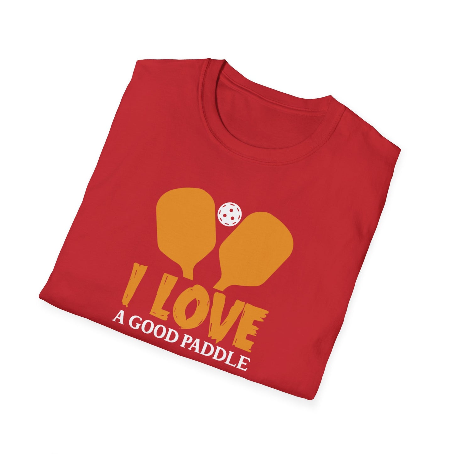 Women's Funny Pickleball T-shirt - I Love a Good Paddle