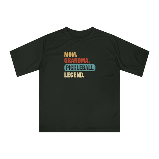 Women's Lightweight Pickleball T-shirt - Mom Grandma Pickleball Legend Black